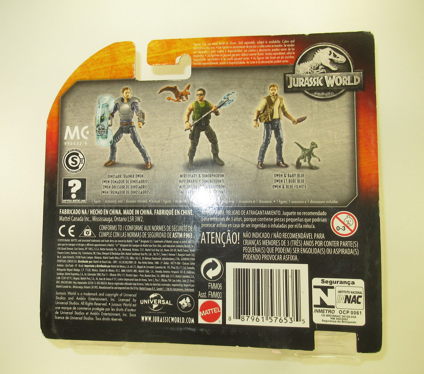 Claire Dearing Jurassic World Dino Rivals Figure MOC Mattel 2018 New Bubble Lift