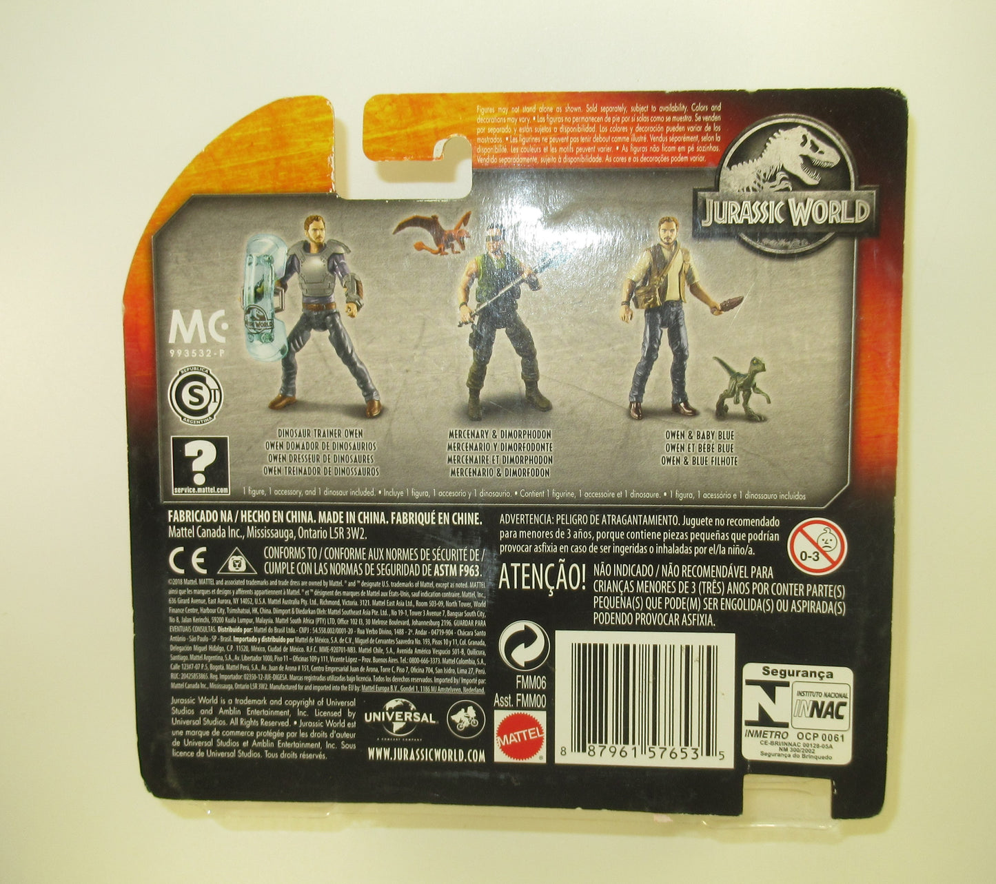 Claire Dearing Jurassic World Dino Rivals Figure MOC Mattel 2018 New Bubble Lift