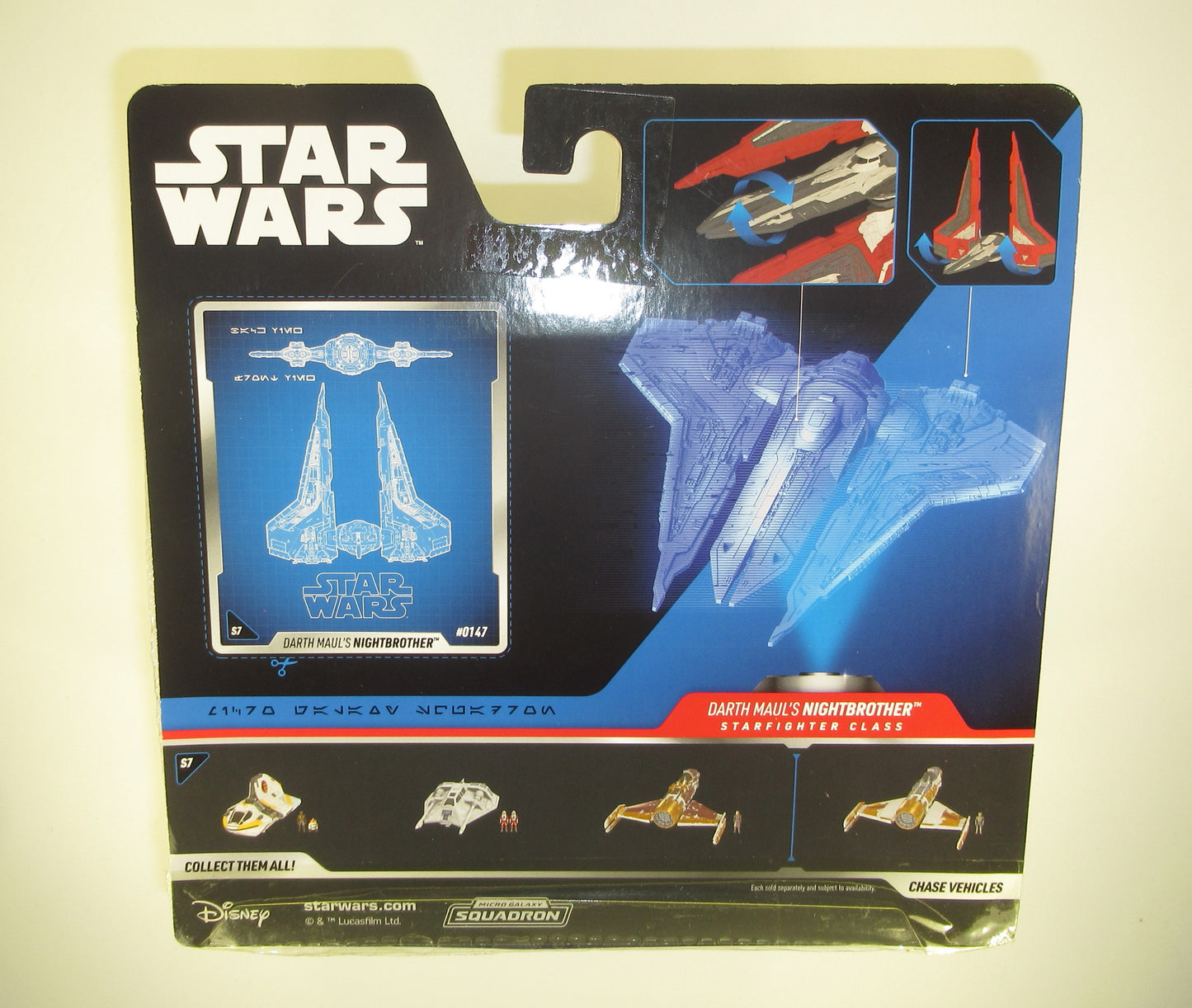 Darth Maul's Nightbrother Rare Star Wars Micro Galaxy Squadron Starfighter MOC