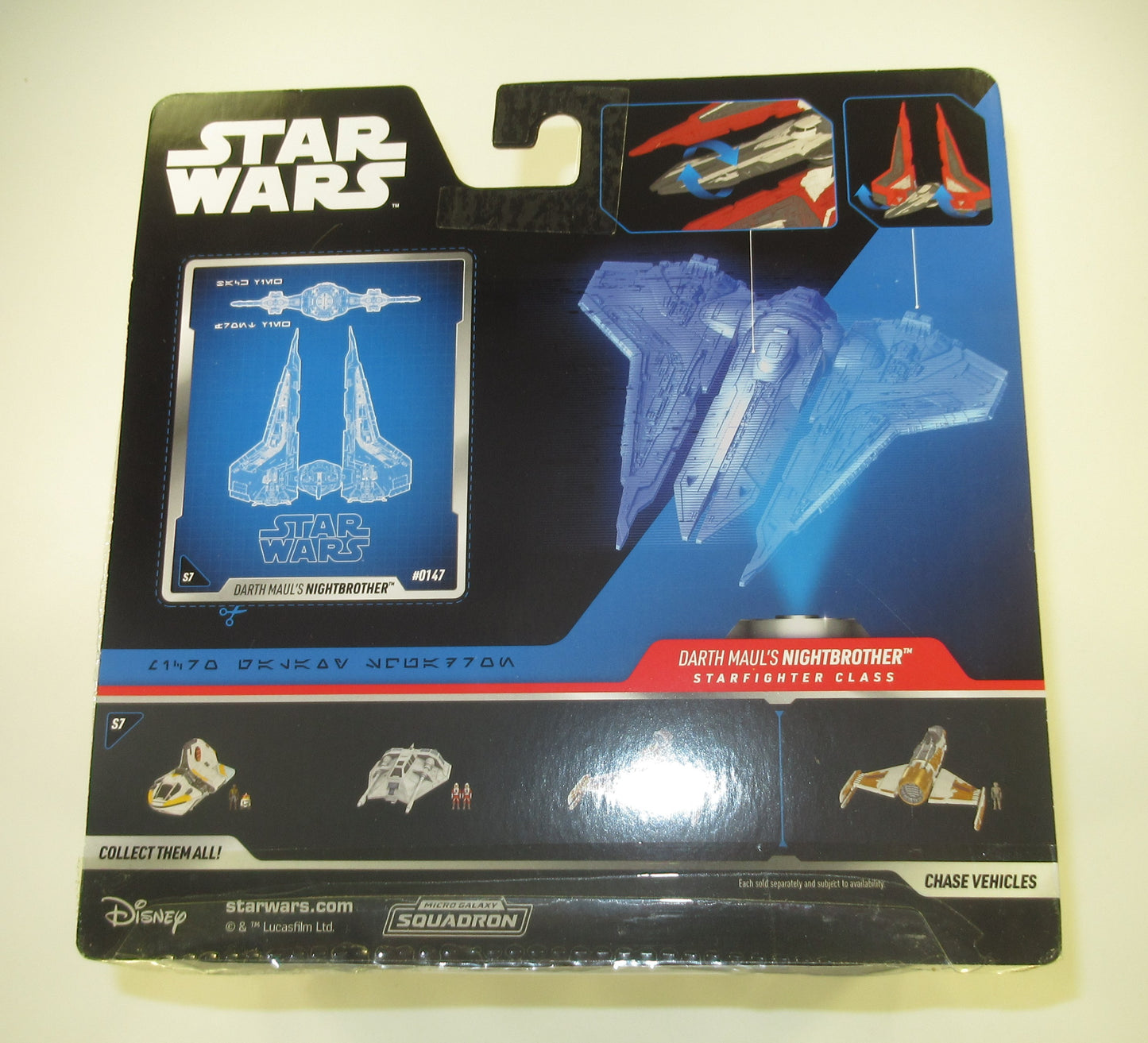Darth Maul's Nightbrother Rare Star Wars Micro Galaxy Squadron Starfighter MOC
