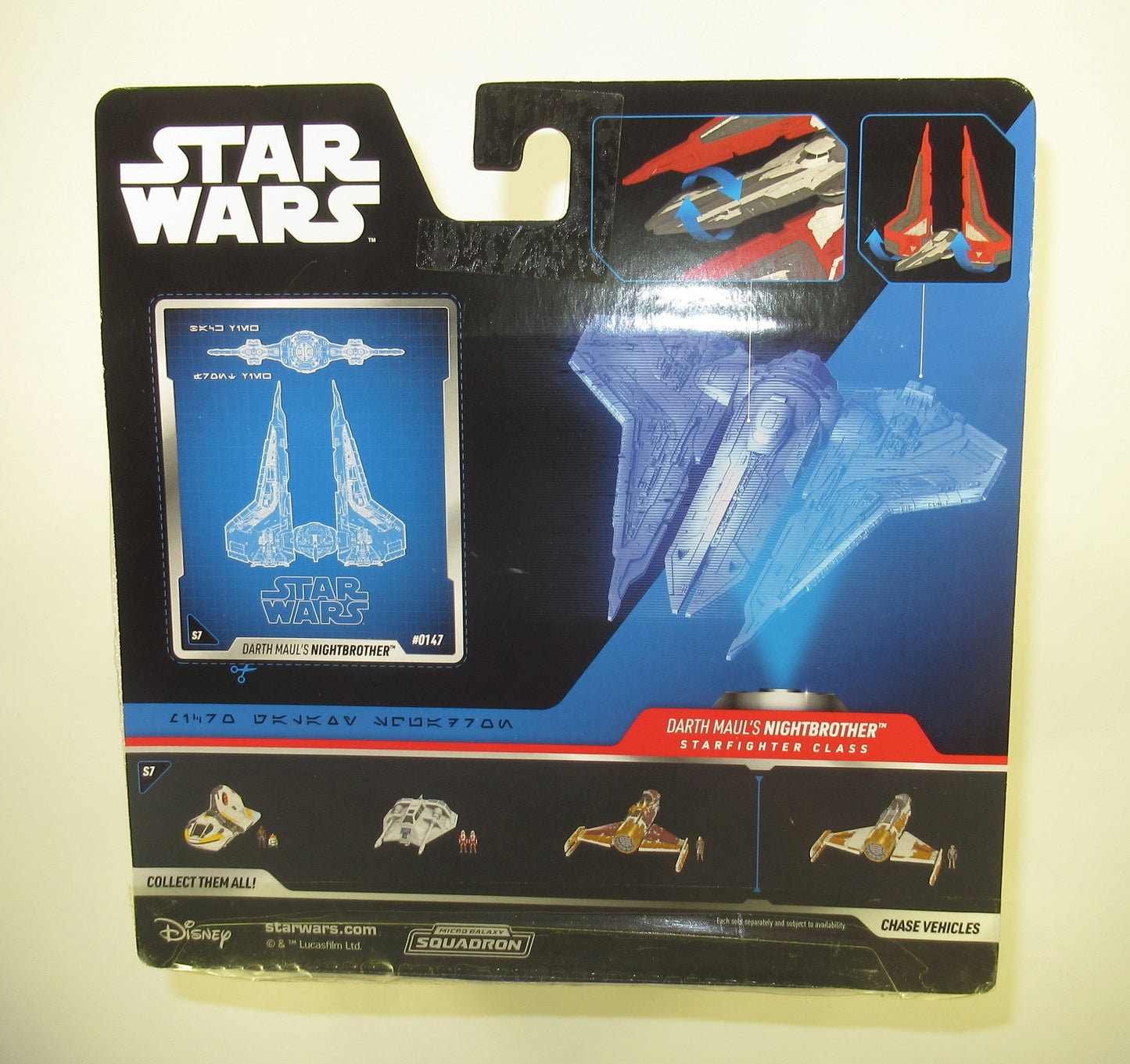 Darth Maul's Nightbrother Rare Star Wars Micro Galaxy Squadron Starfighter MOC