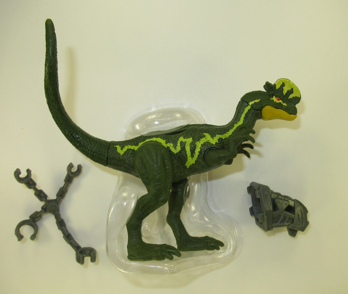 Dilophosaurus Jurassic Park Retro Figure Mattel Kenner Colors World Spitter 1