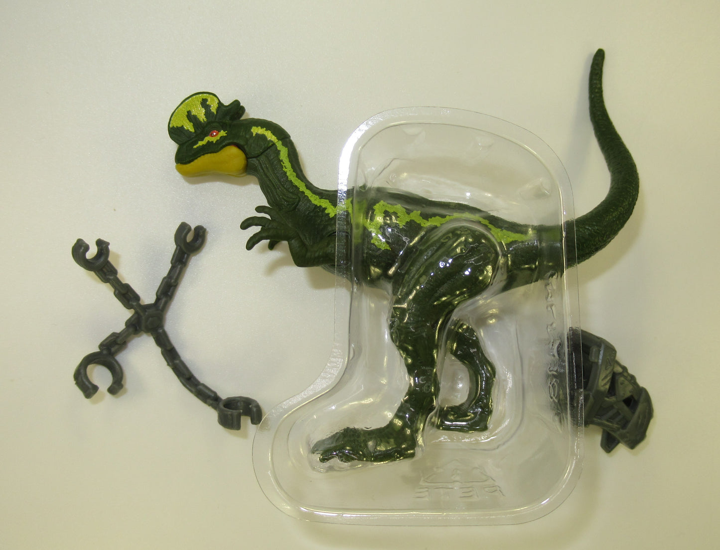 Dilophosaurus Jurassic Park Retro Figure Mattel Kenner Colors World Spitter 1