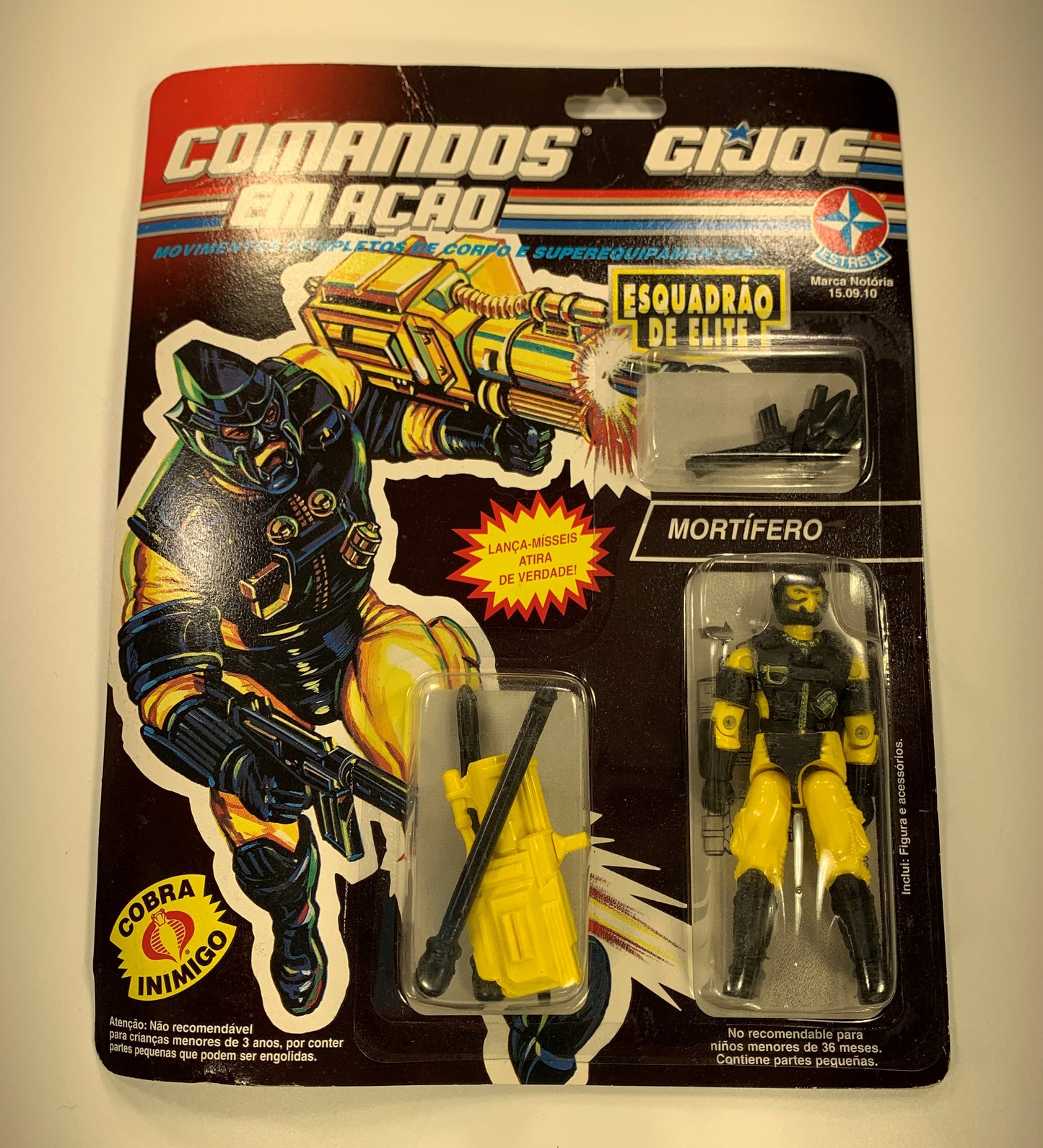 Mortifero GI Joe Brazil Alley Viper MOC Sealed Comandos Em Acao Estrela Cobra
