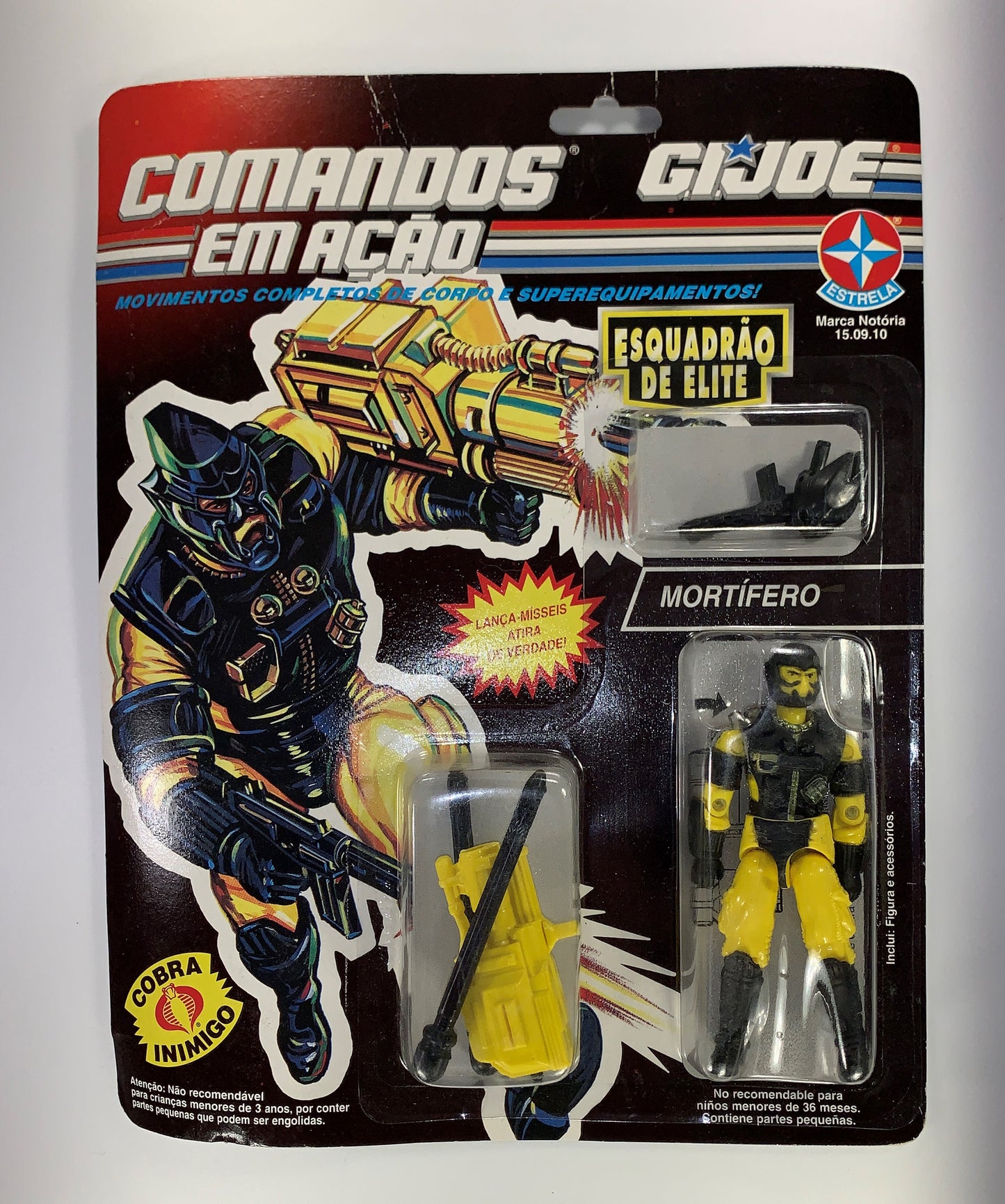 Mortifero GI Joe Brazil Alley Viper MOC Sealed Comandos Em Acao Estrela Cobra