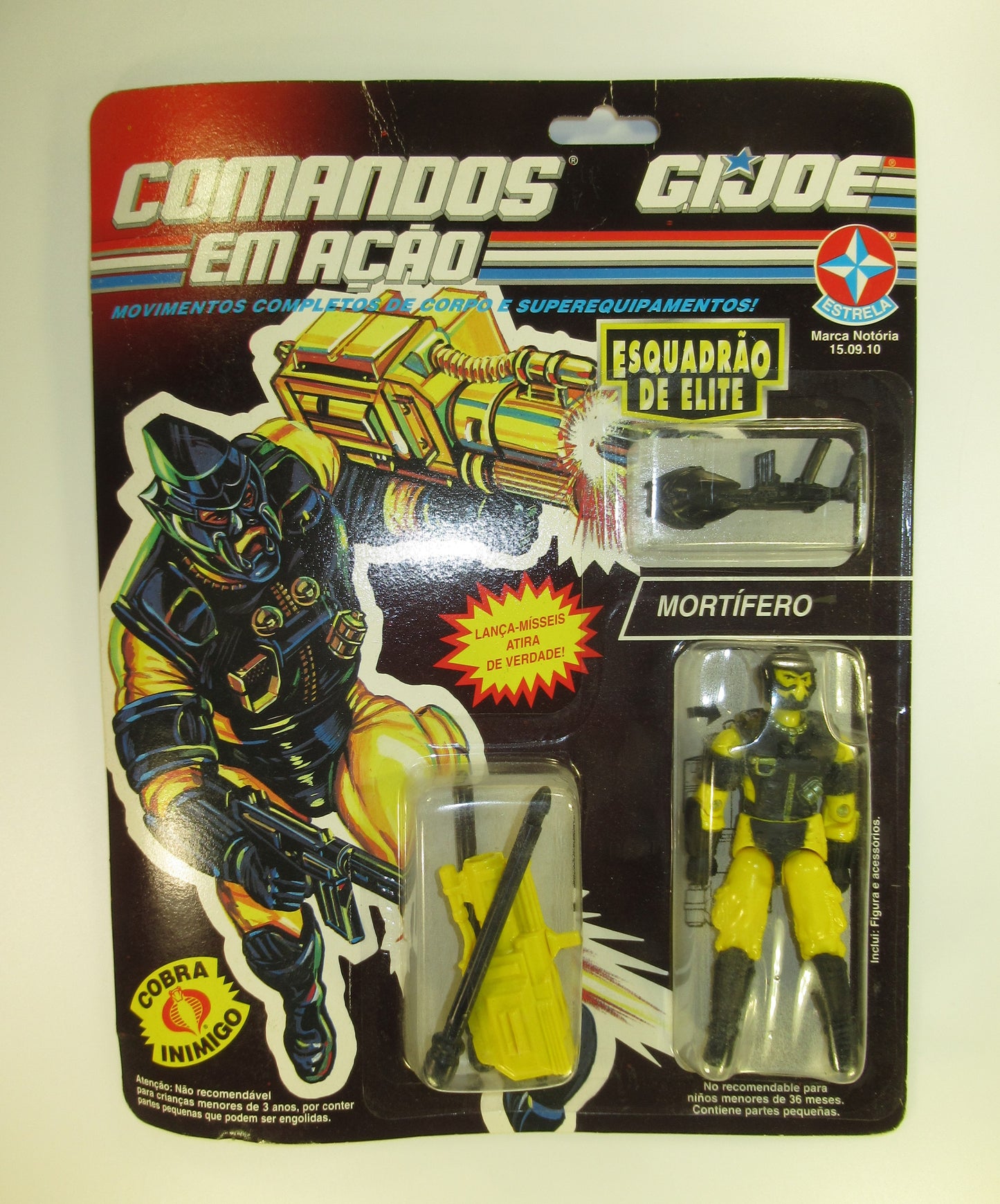 Mortifero GI Joe Brazil Alley Viper MOC Sealed Comandos Em Acao Estrela Cobra