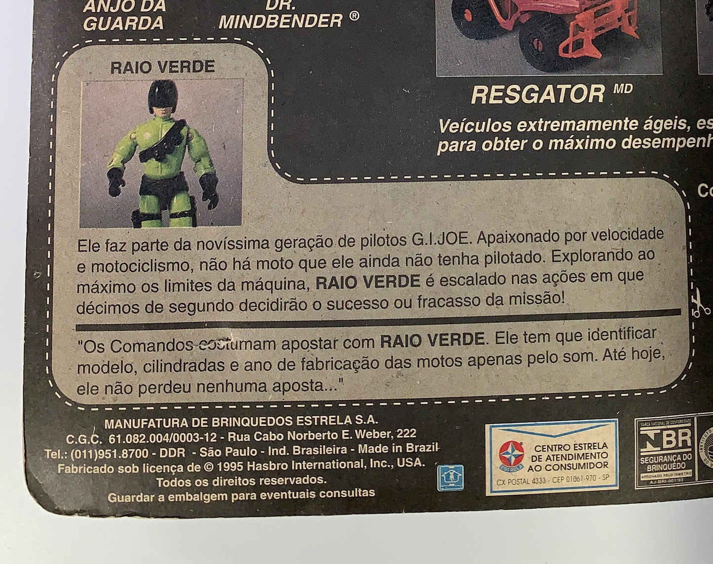 Raio Verde GI Joe Brazil HEAT Viper MOC Sealed Comandos Em Acao Estrela Cobra