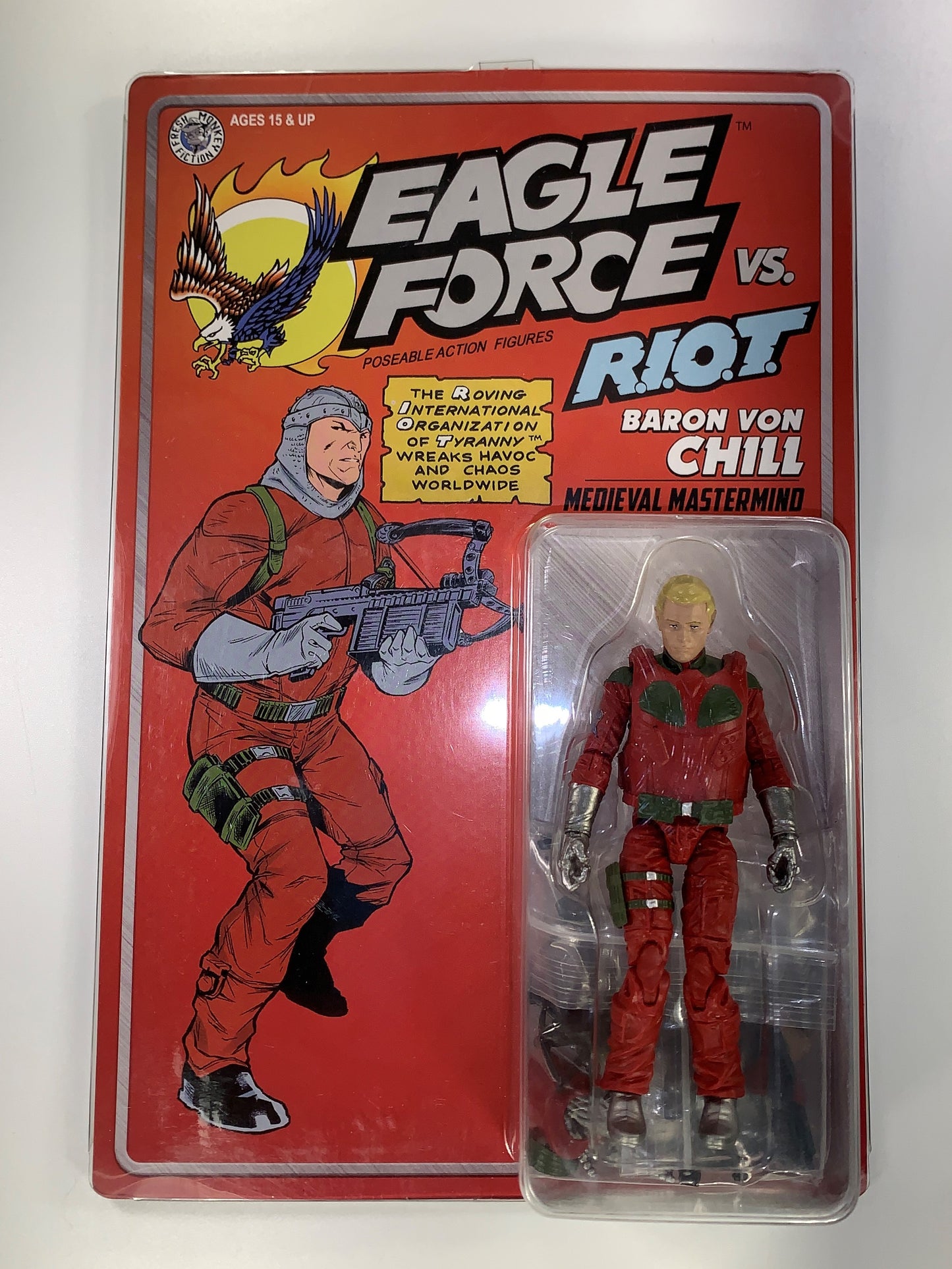 Baron Von Chill 2024 Eagle Force Figure Fresh Monkey Fiction New MOC Exclusive