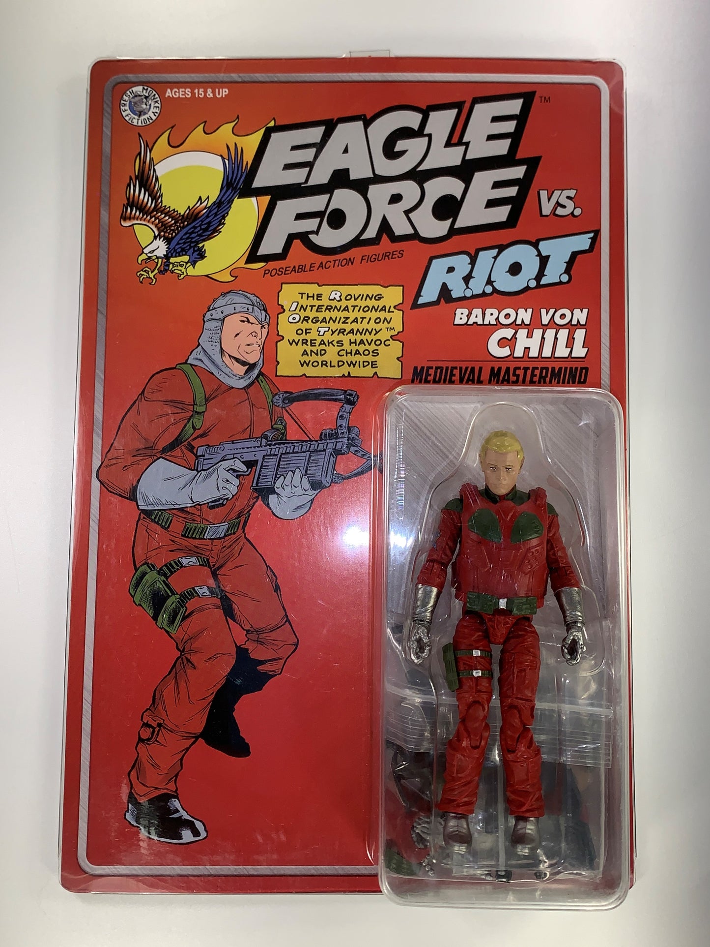 Baron Von Chill 2024 Eagle Force Figure Fresh Monkey Fiction New MOC Exclusive