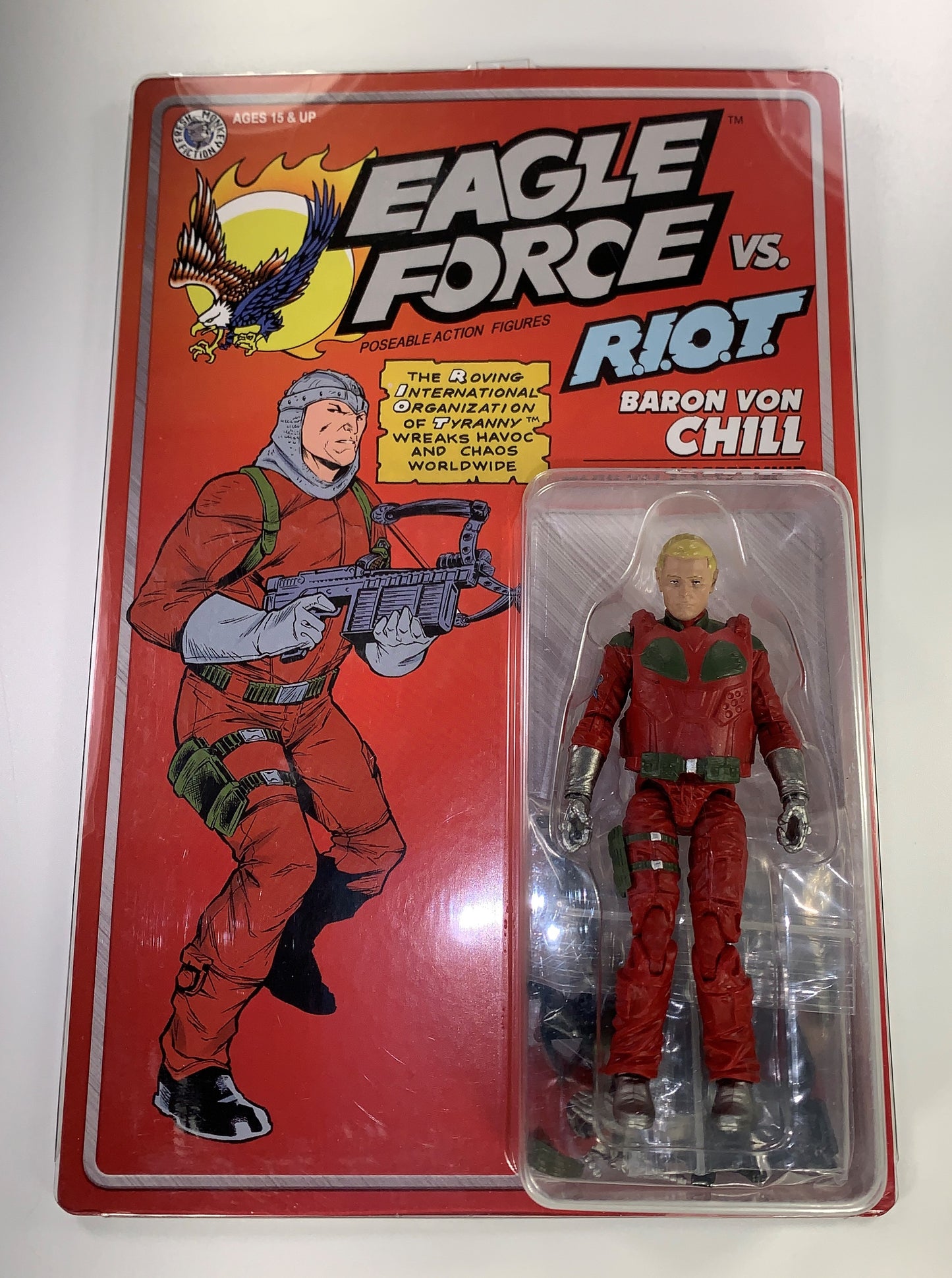 Baron Von Chill 2024 Eagle Force Figure Fresh Monkey Fiction New MOC Exclusive