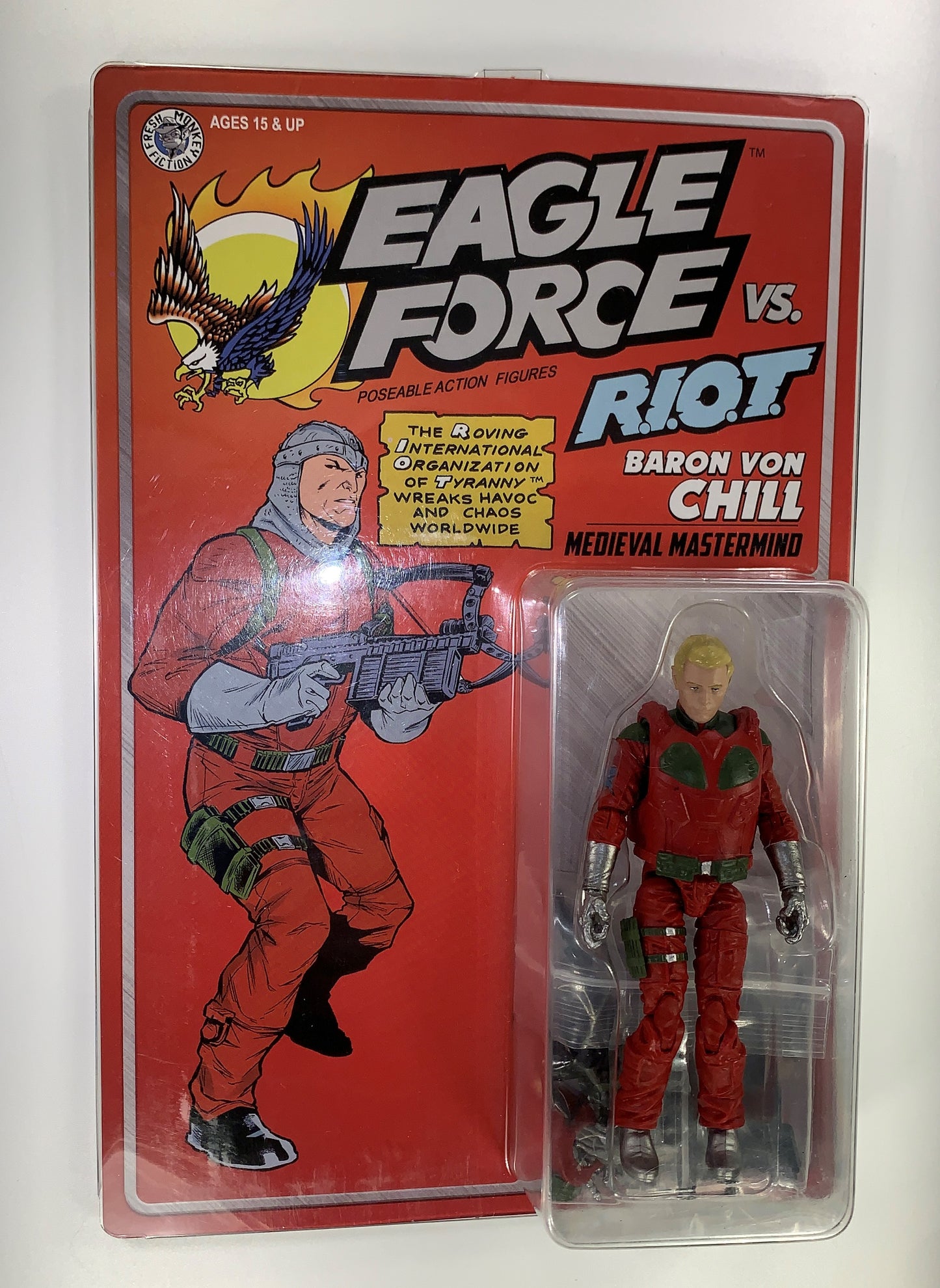 Baron Von Chill 2024 Eagle Force Figure Fresh Monkey Fiction New MOC Exclusive