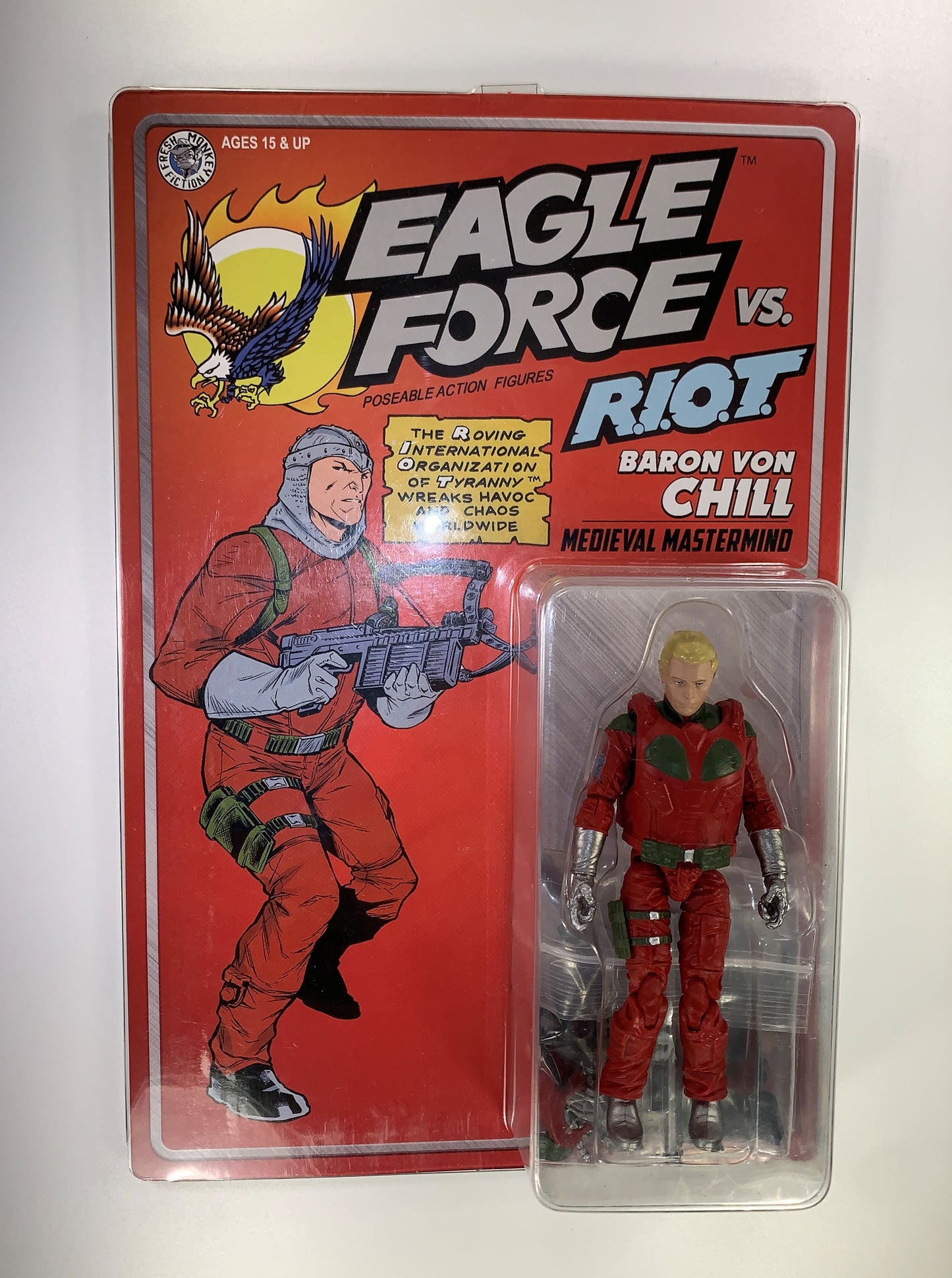 Baron Von Chill 2024 Eagle Force Figure Fresh Monkey Fiction New MOC Exclusive