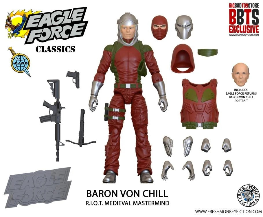 Baron Von Chill 2024 Eagle Force Figure Fresh Monkey Fiction New MOC Exclusive