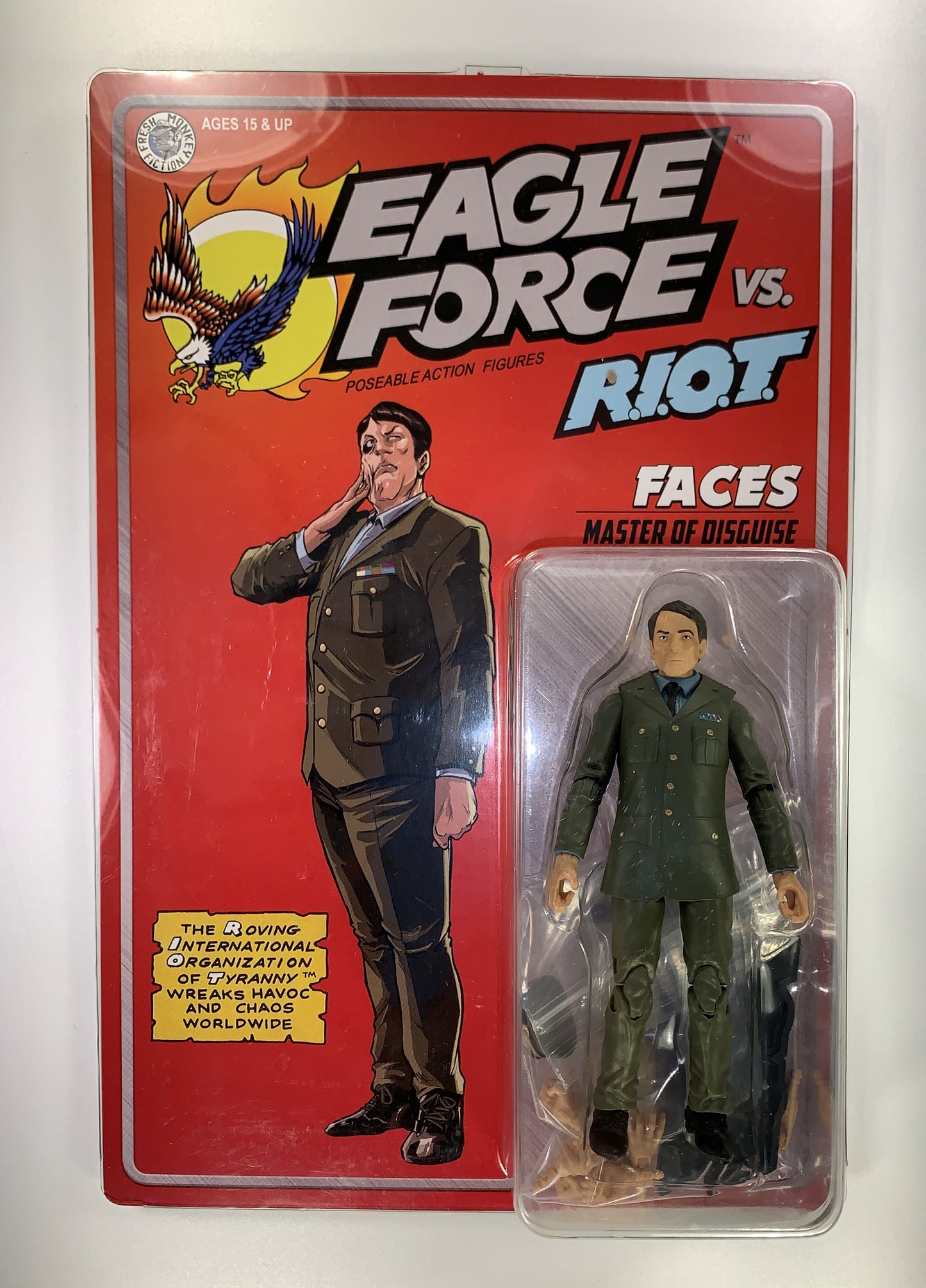 Faces 2024 Eagle Force Figure Fresh Monkey Fiction New MOC General Exclusive