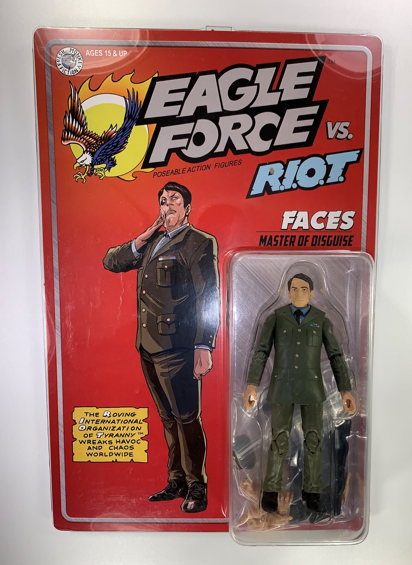 Faces 2024 Eagle Force Figure Fresh Monkey Fiction New MOC General Exclusive