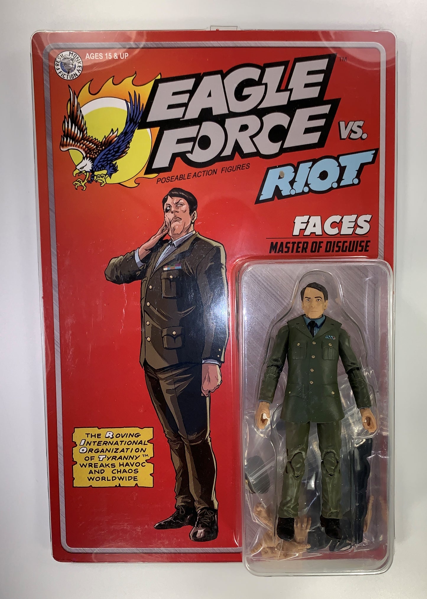 Faces 2024 Eagle Force Figure Fresh Monkey Fiction New MOC General Exclusive