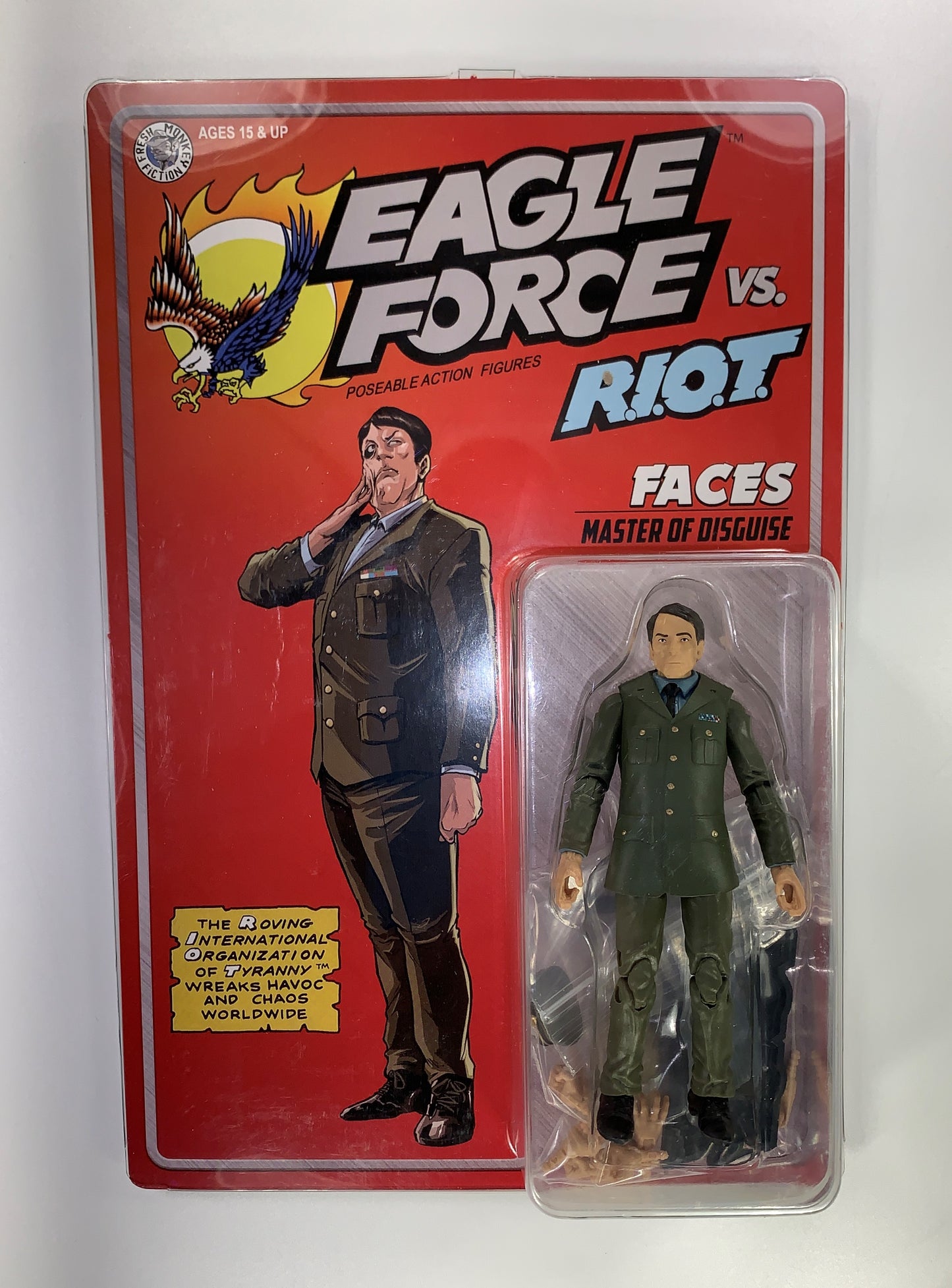 Faces 2024 Eagle Force Figure Fresh Monkey Fiction New MOC General Exclusive