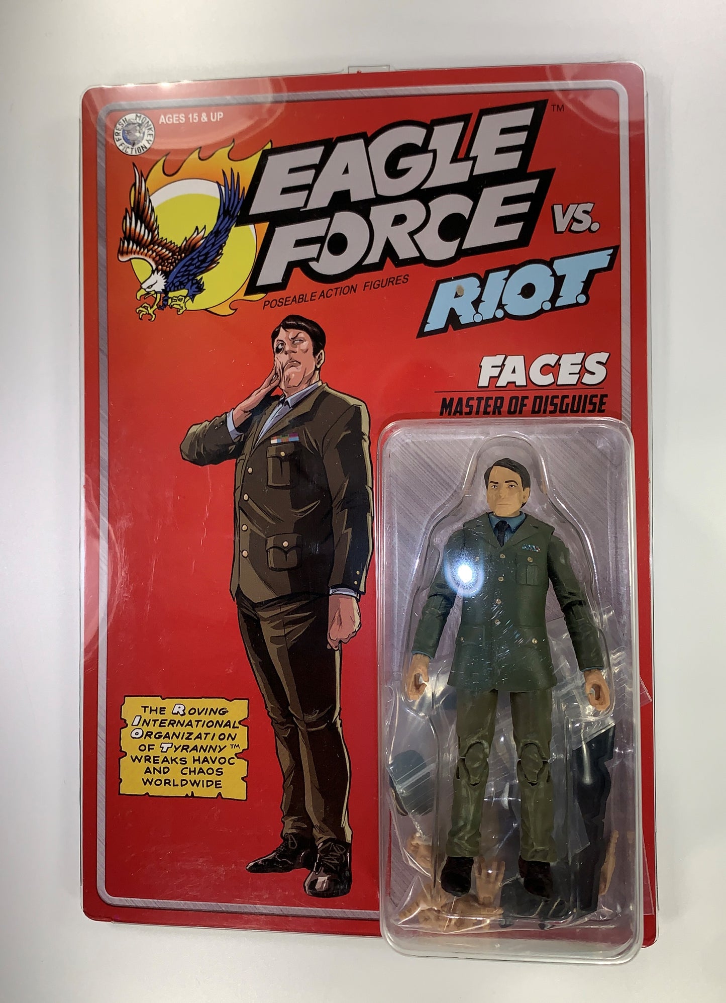 Faces 2024 Eagle Force Figure Fresh Monkey Fiction New MOC General Exclusive