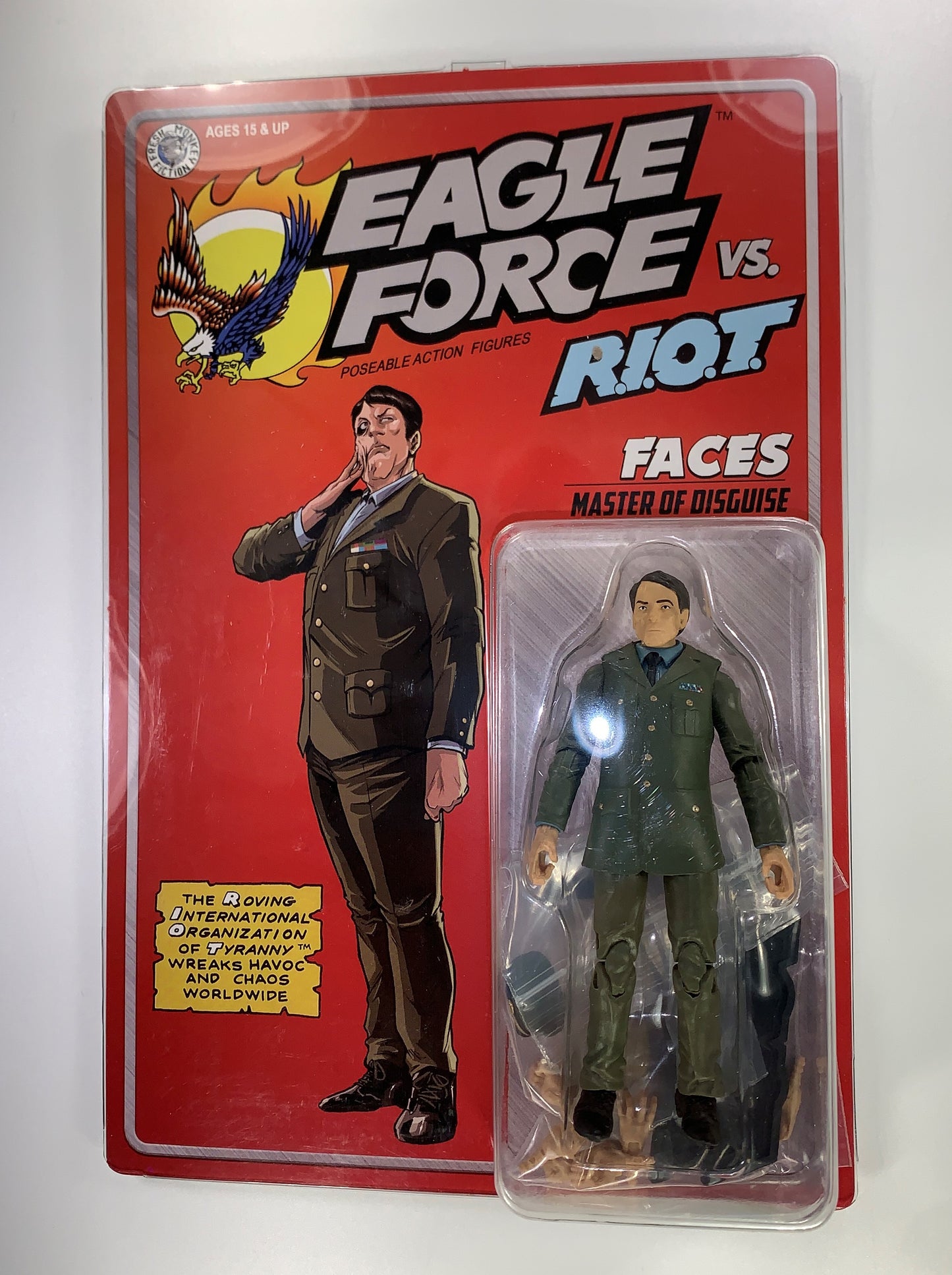 Faces 2024 Eagle Force Figure Fresh Monkey Fiction New MOC General Exclusive