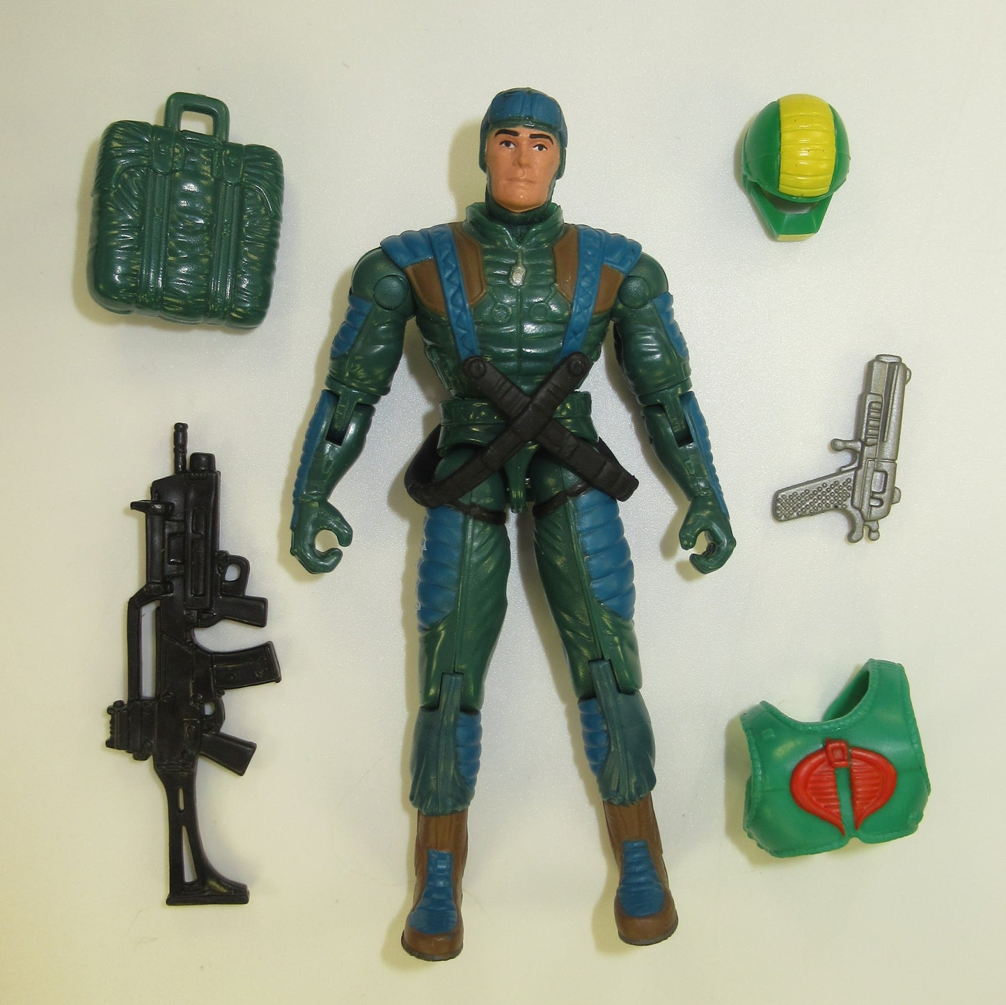 Sgt. Airborne 2003 GI Joe Spy Troops Figure 100% Complete Halo Jumper 2