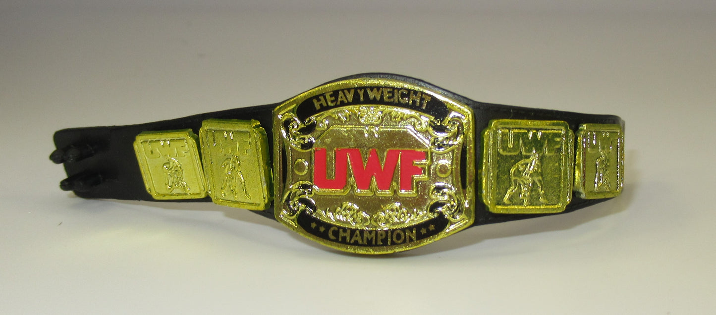 UWF Championship Title Belt for WWE Elite Legends Figures Universal Wrestling