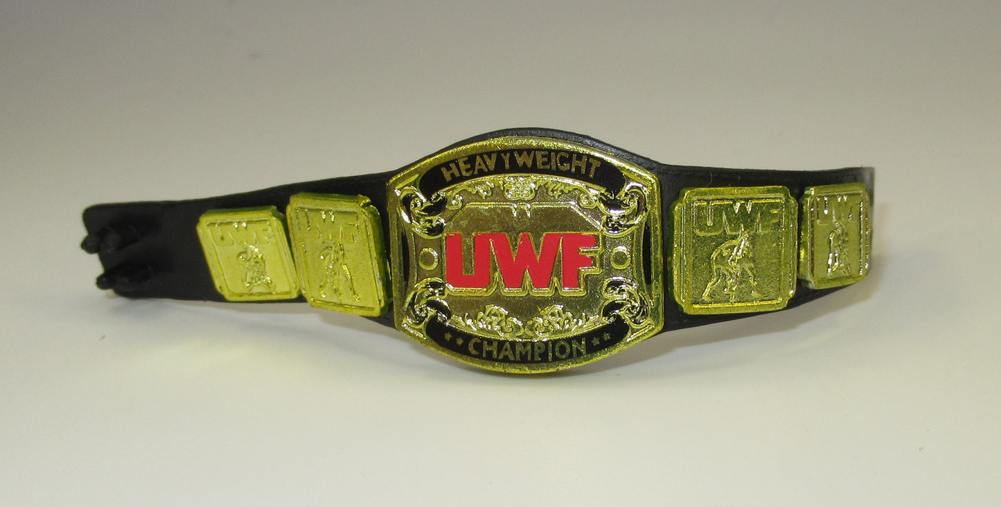 UWF Championship Title Belt for WWE Elite Legends Figures Universal Wrestling