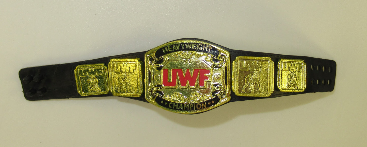 UWF Championship Title Belt for WWE Elite Legends Figures Universal Wrestling