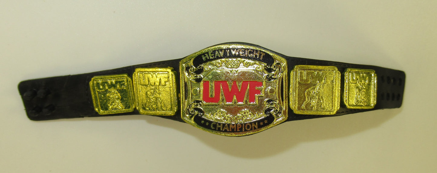 UWF Championship Title Belt for WWE Elite Legends Figures Universal Wrestling