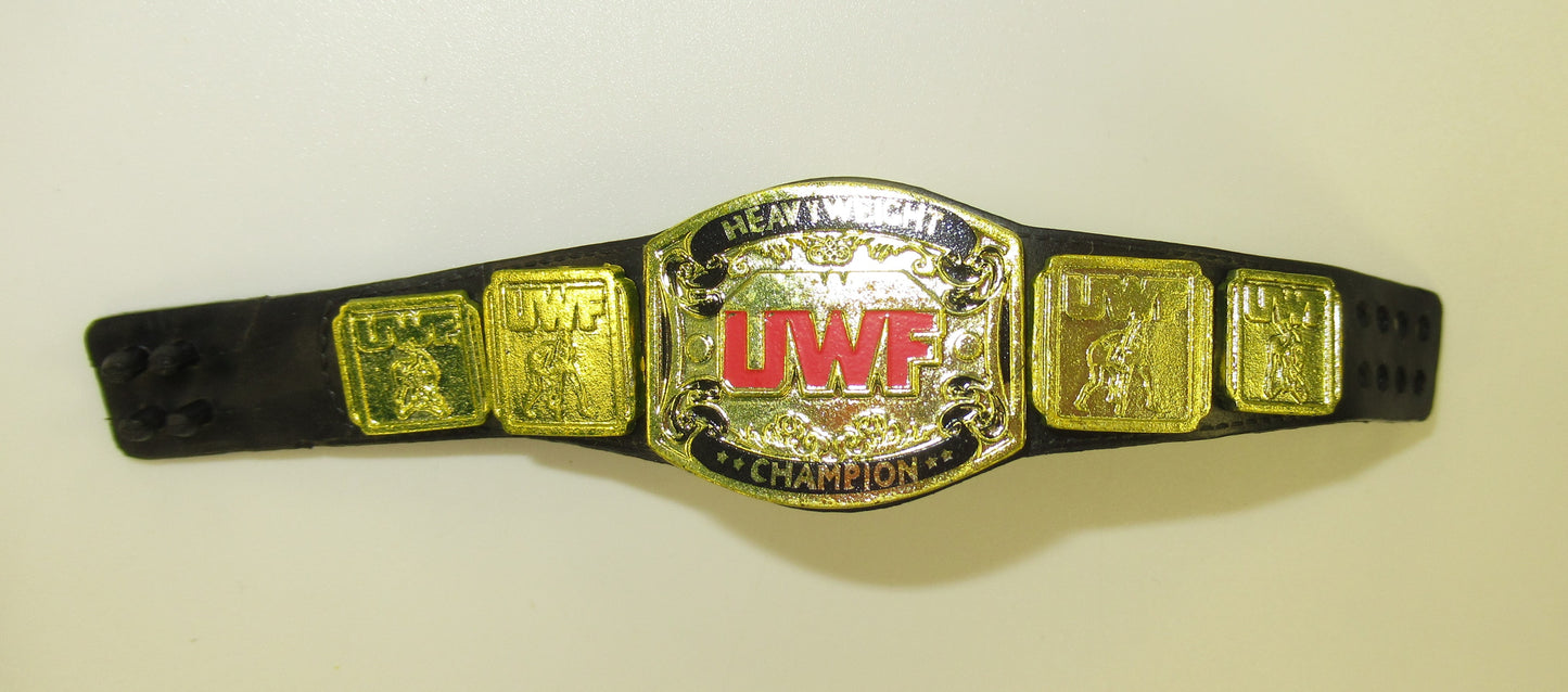 UWF Championship Title Belt for WWE Elite Legends Figures Universal Wrestling