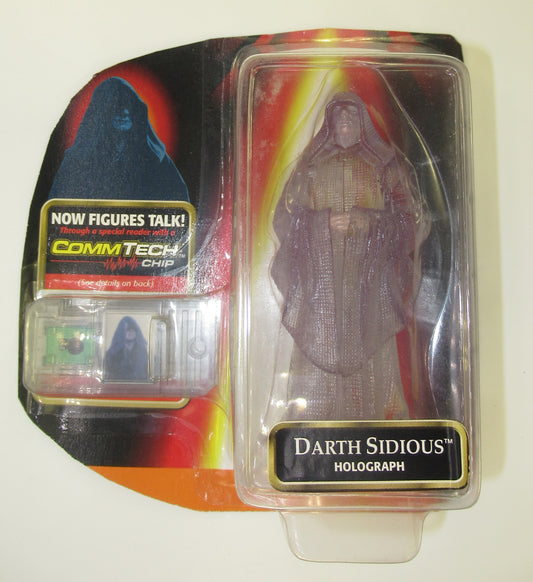 Darth Sidious Holograph Star Wars Figure NEW 1999 TPM Episode 1 Hasbro Hologram