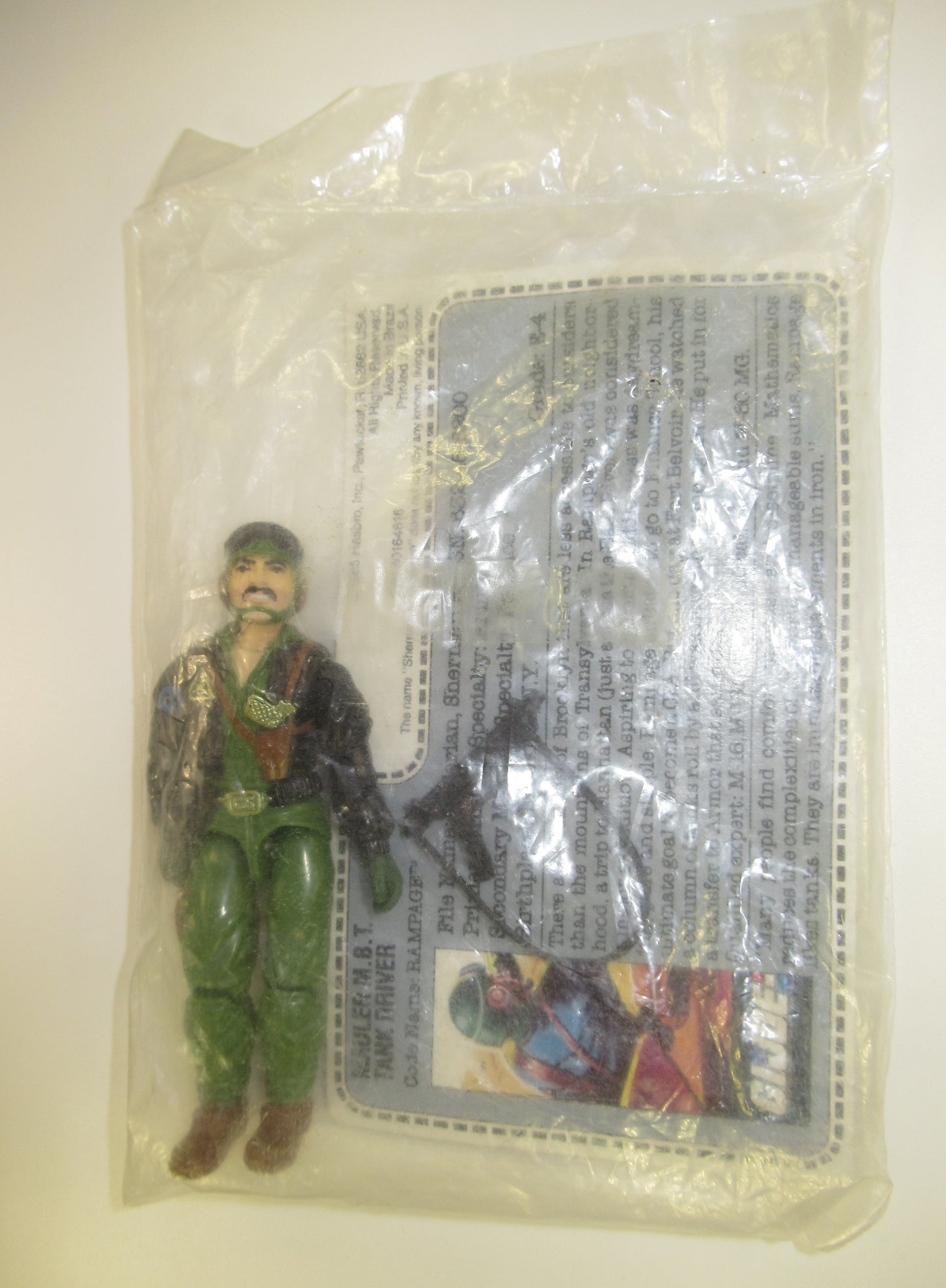 Rampage 1989 GI Joe Mail-In Figure MIB Rare! Sealed in Baggie Hasbro Heavy Metal