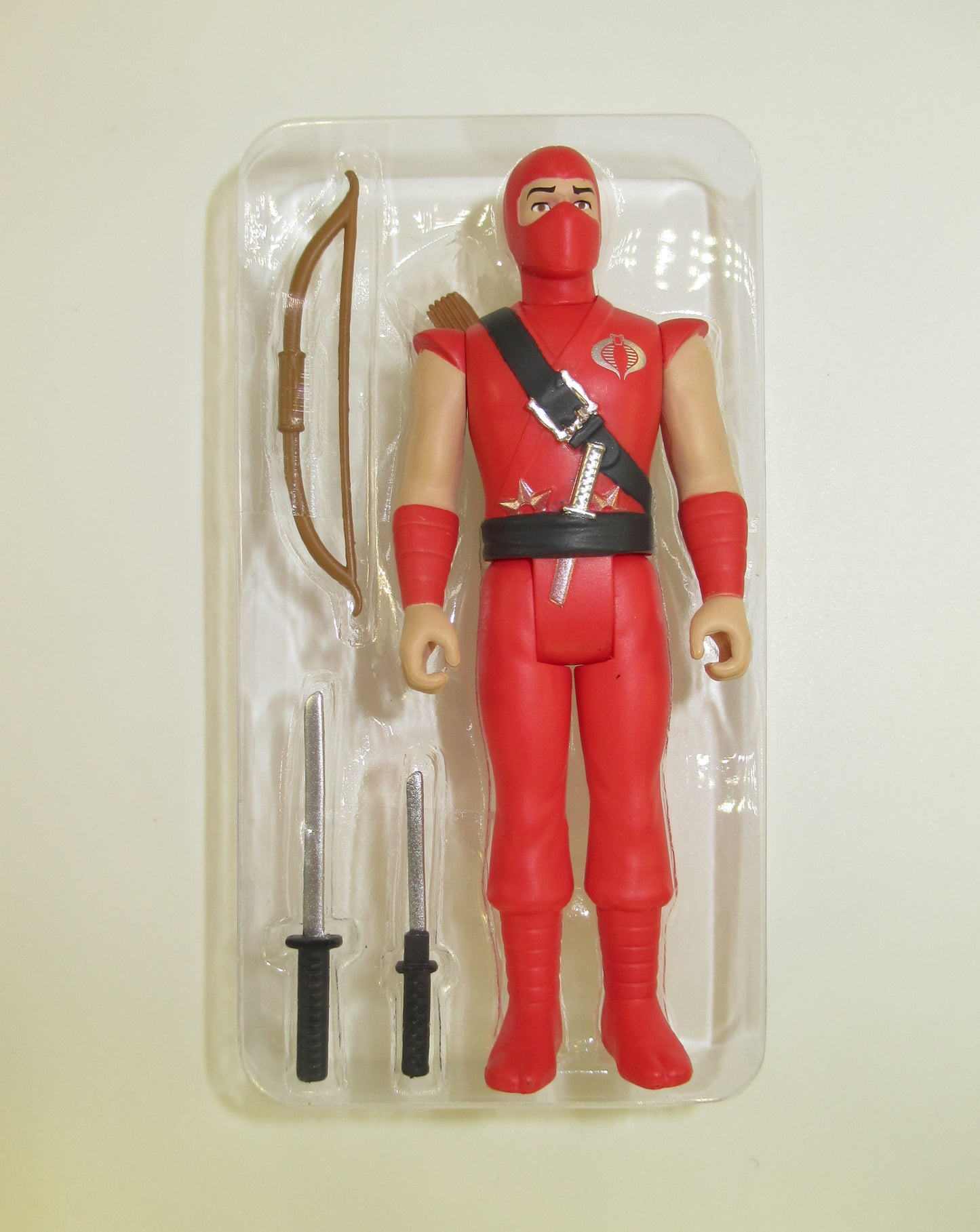 Red Ninja 3.75" GI Joe ReAction Figure Super7 New Cobra G.I. Exclusive