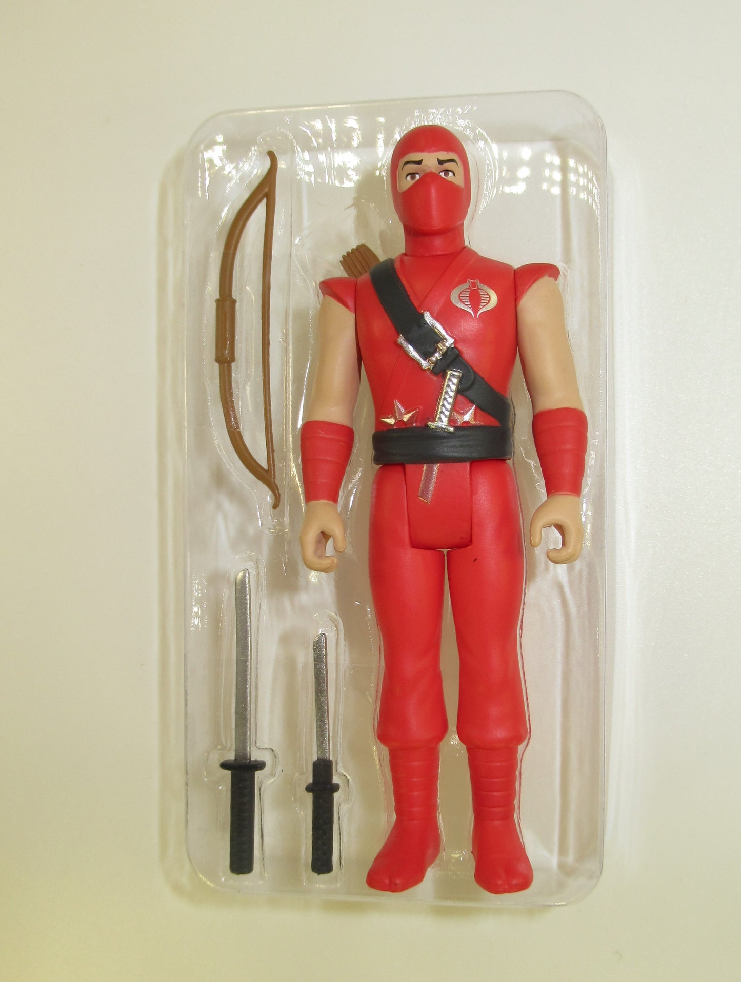 Red Ninja 3.75" GI Joe ReAction Figure Super7 New Cobra G.I. Exclusive