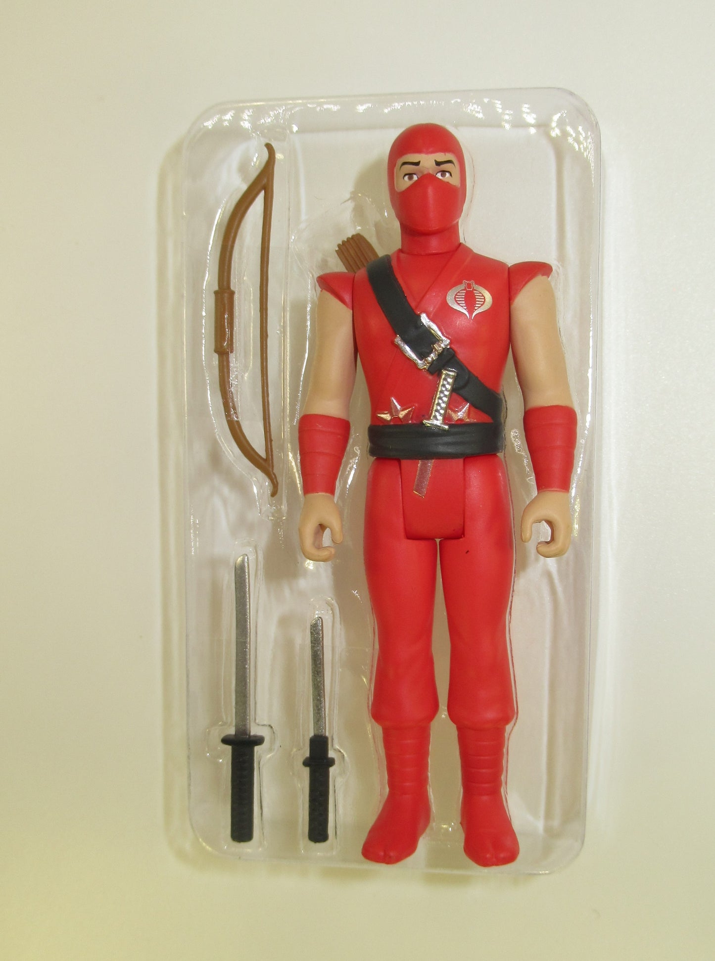 Red Ninja 3.75" GI Joe ReAction Figure Super7 New Cobra G.I. Exclusive