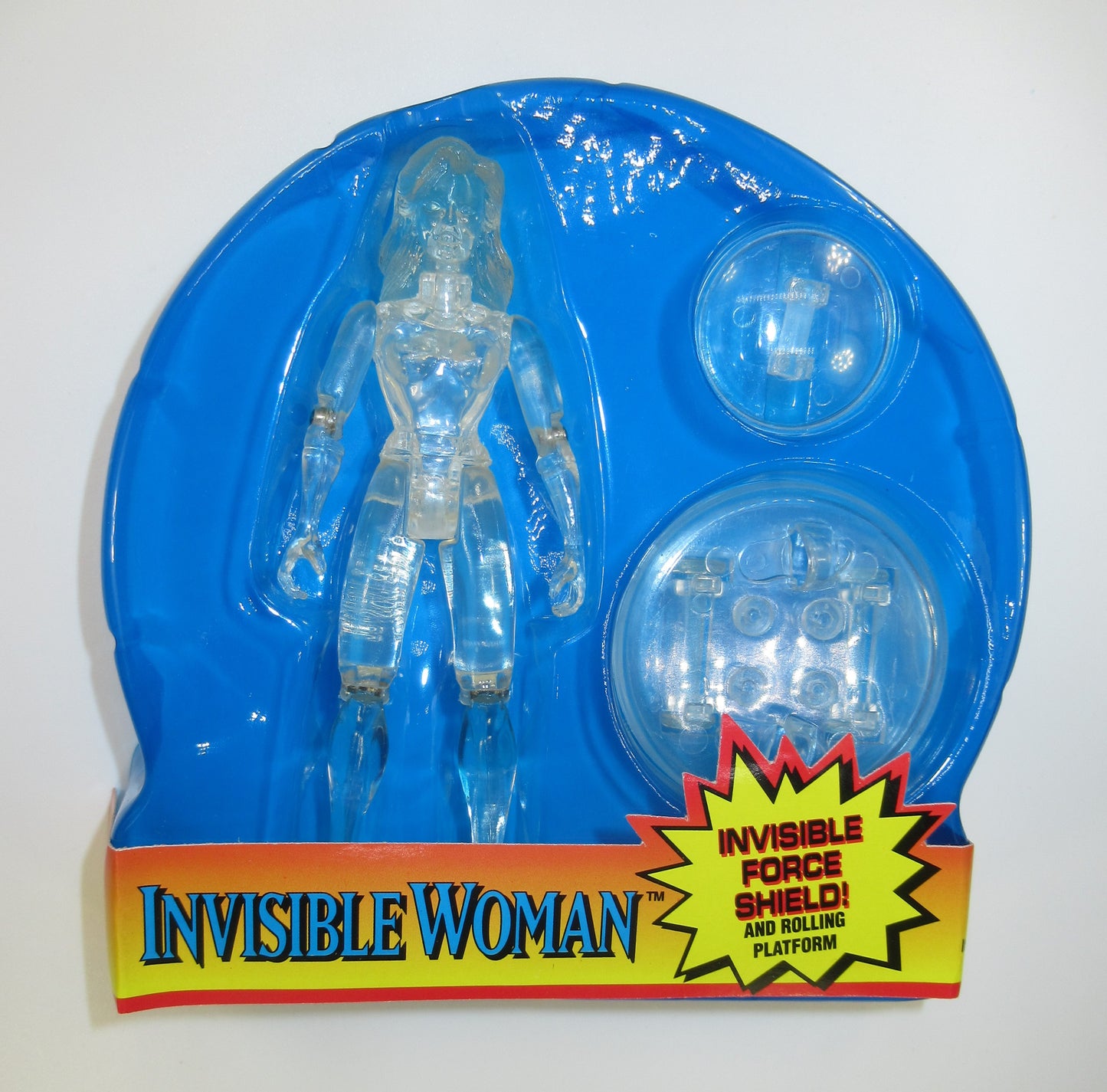 Clear Invisible Woman 1995 ToyBiz Fantastic Four Action Figure New 4 Marvel