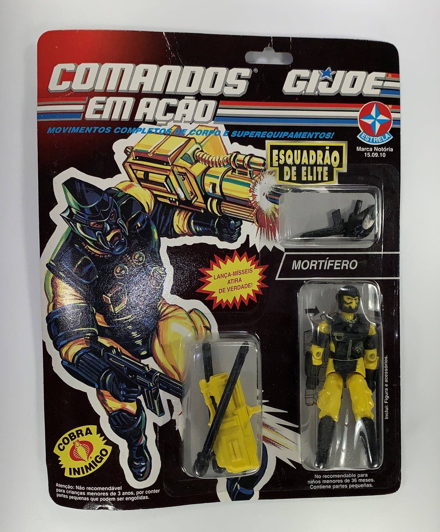 Mortifero GI Joe Brazil Alley Viper MOC Sealed Comandos Em Acao Estrela Cobra