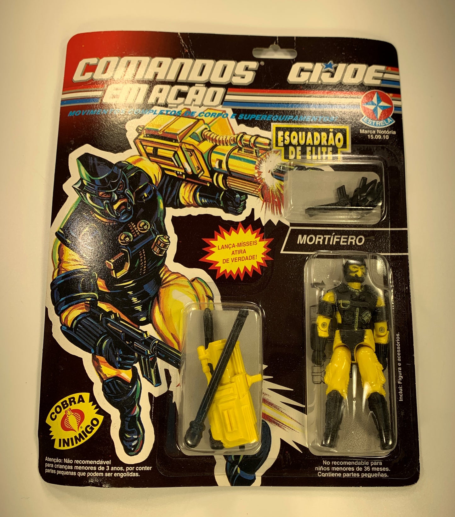 Mortifero GI Joe Brazil Alley Viper MOC Sealed Comandos Em Acao Estrela Cobra