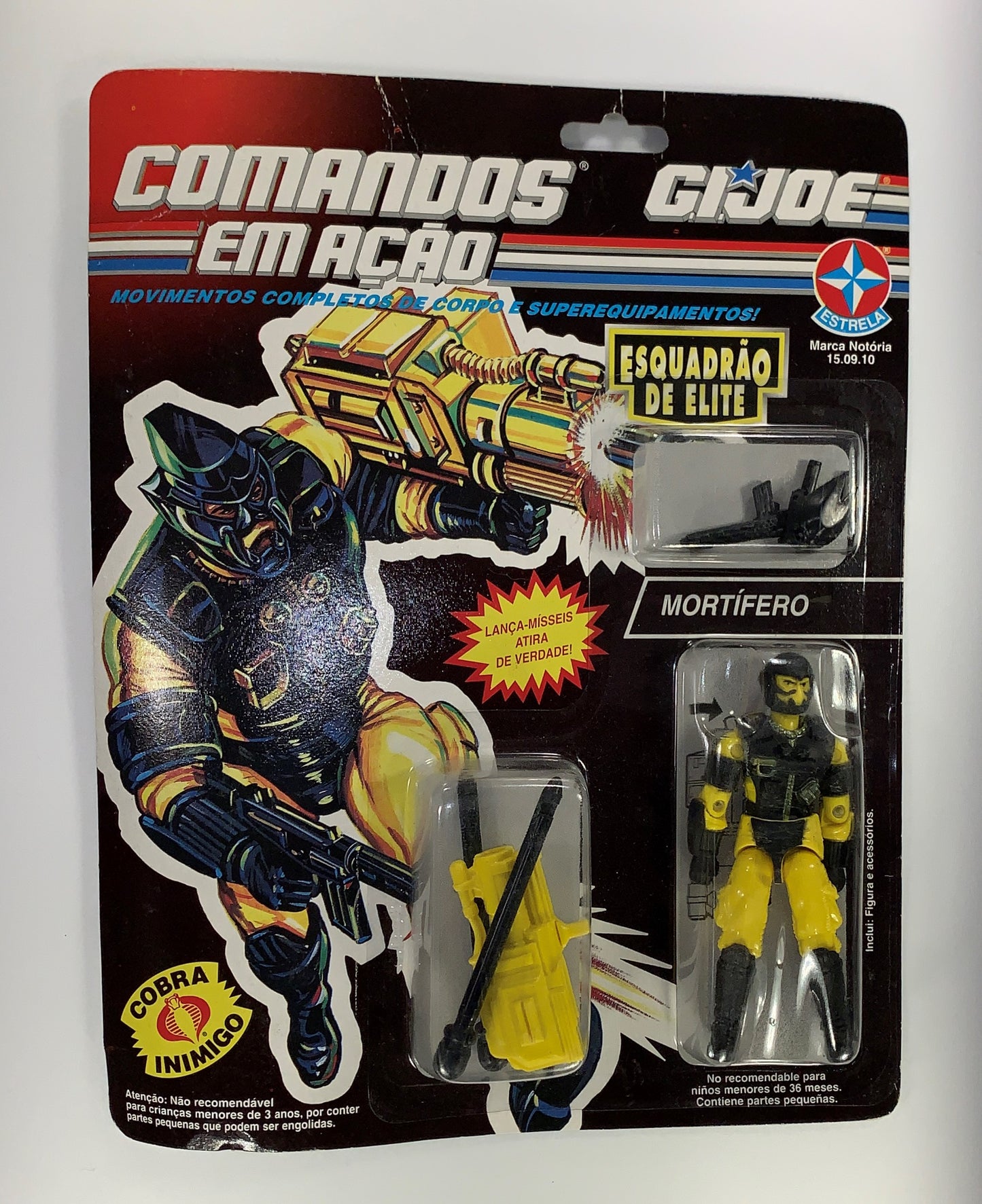 Mortifero GI Joe Brazil Alley Viper MOC Sealed Comandos Em Acao Estrela Cobra