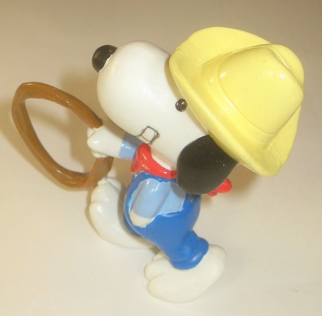 Cowboy Snoopy 2.5" Peanuts PVC Figure Hat Rodeo 1966 Date - Applause? 1990s?