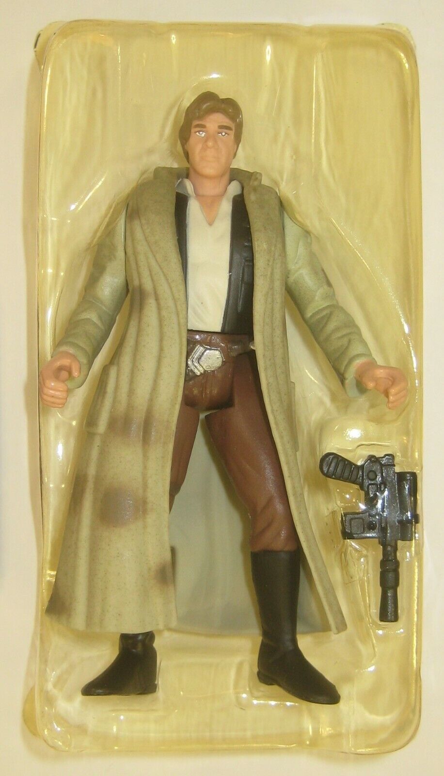 Han Solo Endor Trench Coat 3.75" Star Wars Figure NEW 1998 Hasbro Freeze Frame