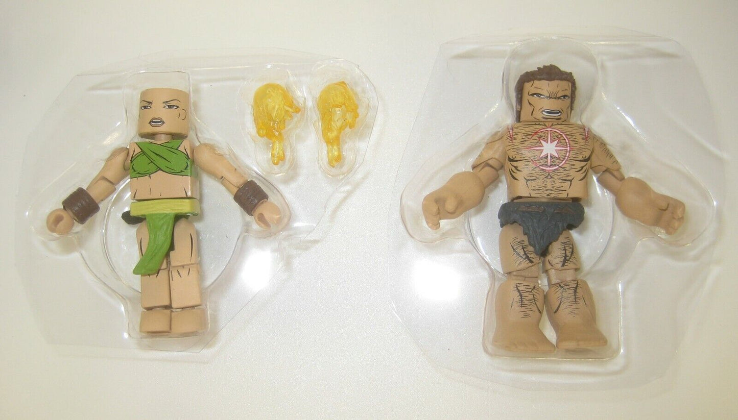 Iron Fist and Starbrand 1,000,000 BC Marvel Minimates New Avengers Exclusive