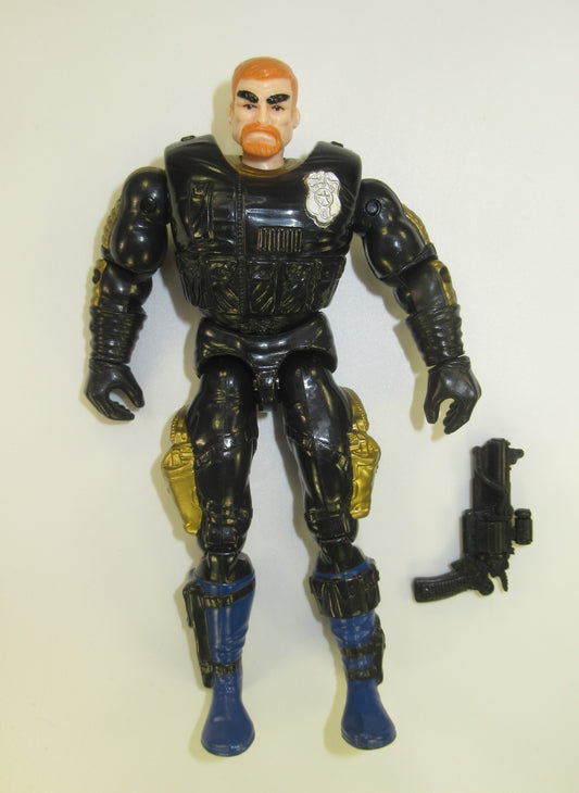 Heavyweight 1989 COPS and Crooks 6" Figure with Gun NICE! Hasbro ATAC Driver