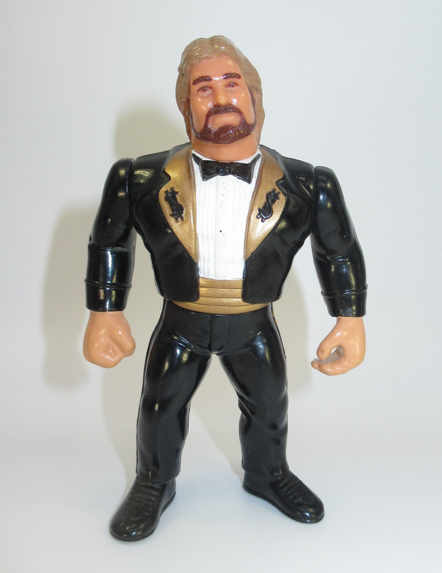 Million Dollar Man Ted DiBiase 1990 Hasbro WWF Figure Nice! Black Suit WWE WCW 1