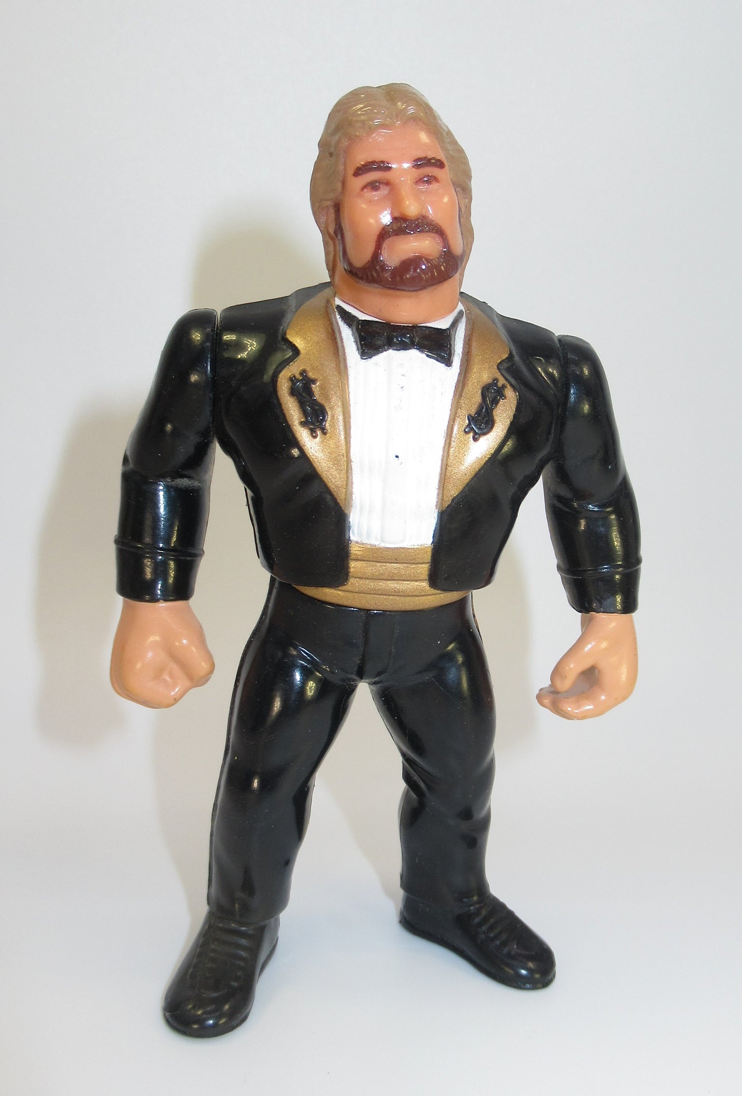 Million Dollar Man Ted DiBiase 1990 Hasbro WWF Figure Nice! Black Suit WWE WCW 1