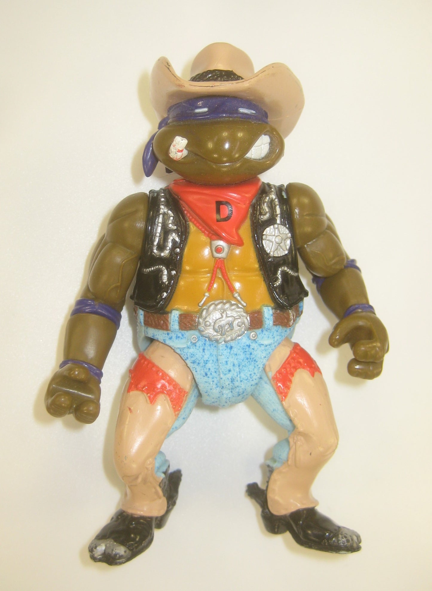 Crazy Cowboy Don 1992 TMNT Figure Wacky Wild West Donatello Ninja Turtles