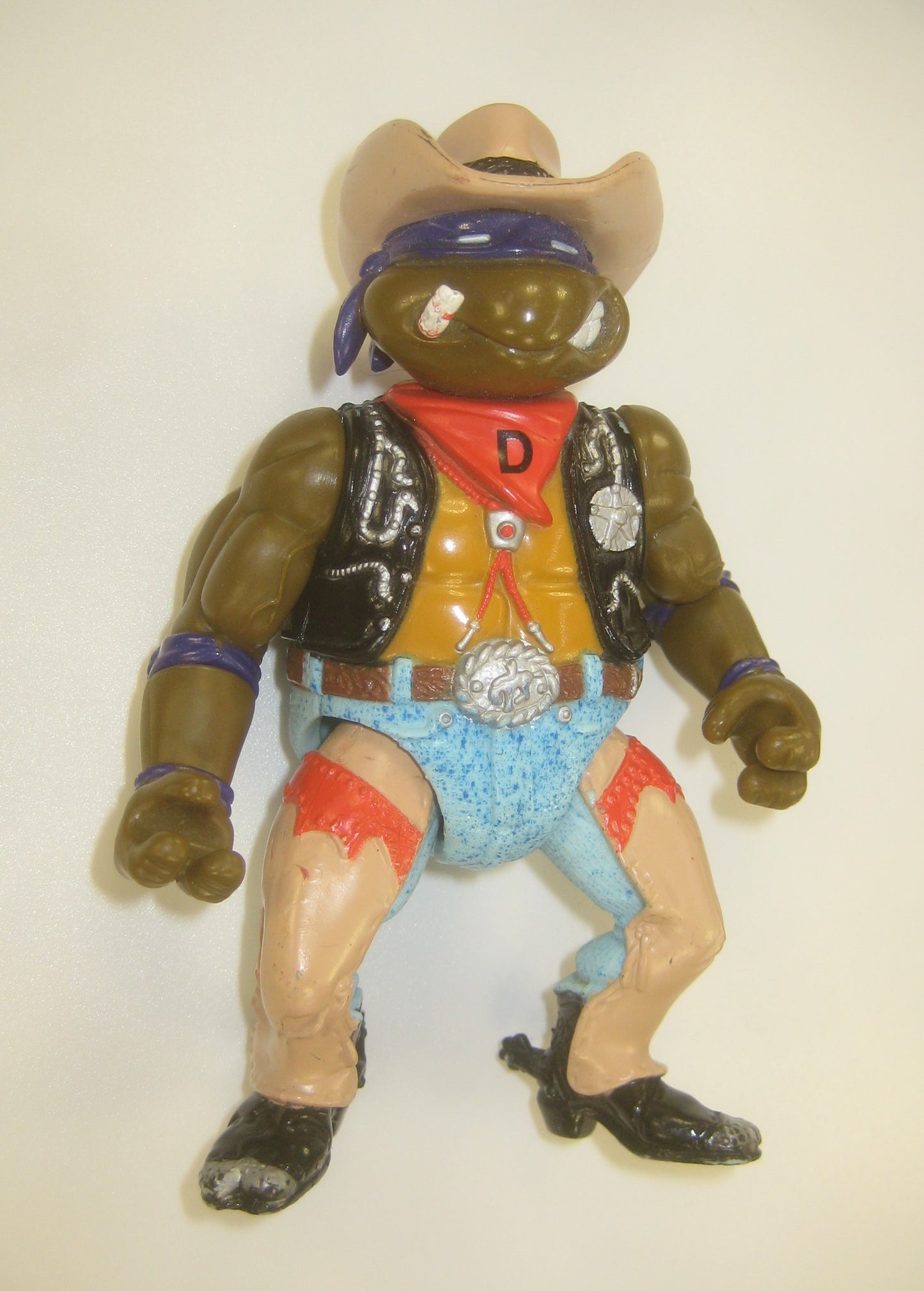 Crazy Cowboy Don 1992 TMNT Figure Wacky Wild West Donatello Ninja Turtles