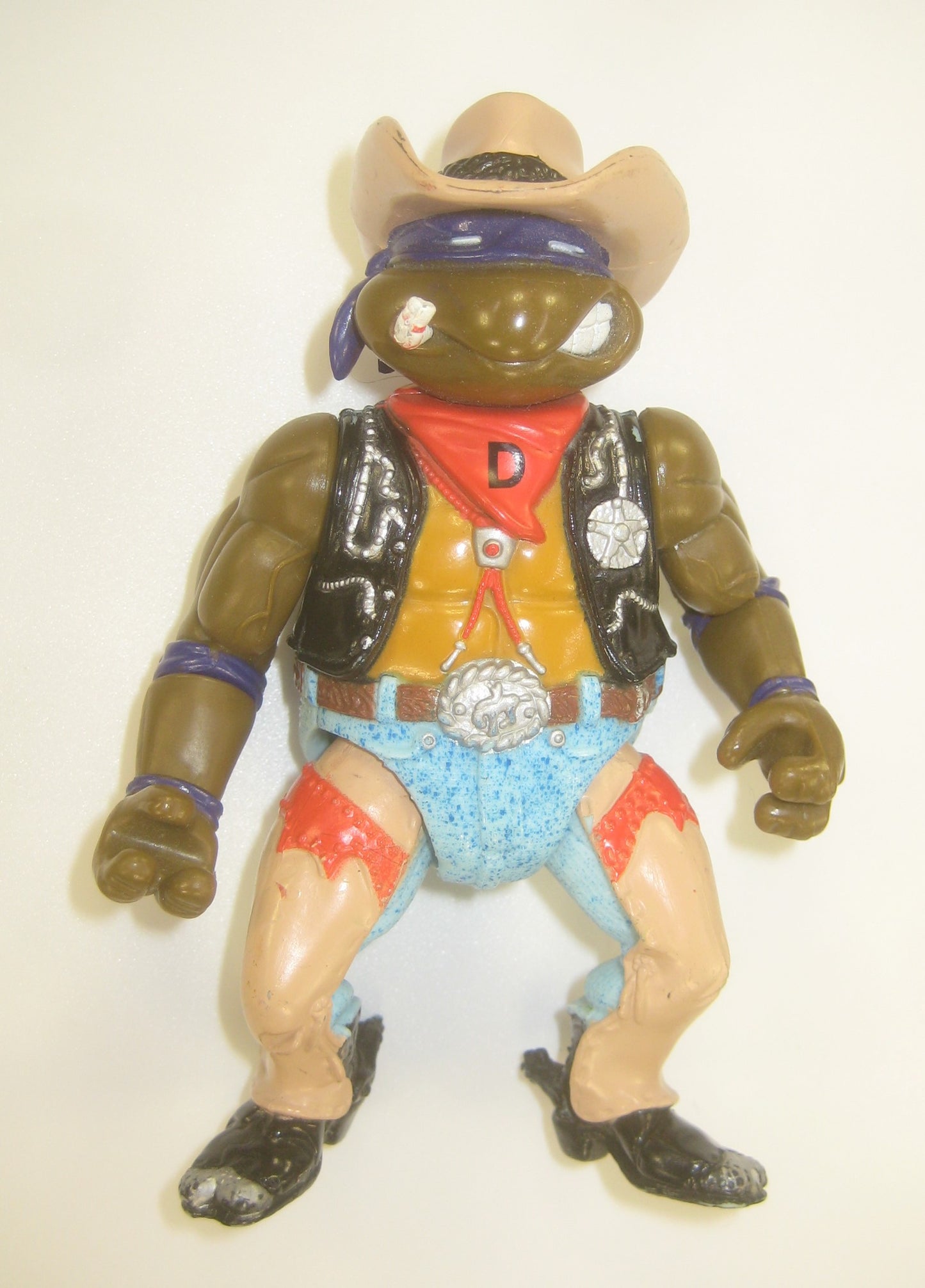 Crazy Cowboy Don 1992 TMNT Figure Wacky Wild West Donatello Ninja Turtles