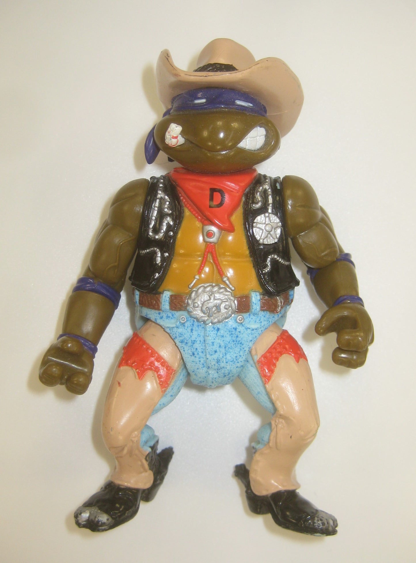 Crazy Cowboy Don 1992 TMNT Figure Wacky Wild West Donatello Ninja Turtles