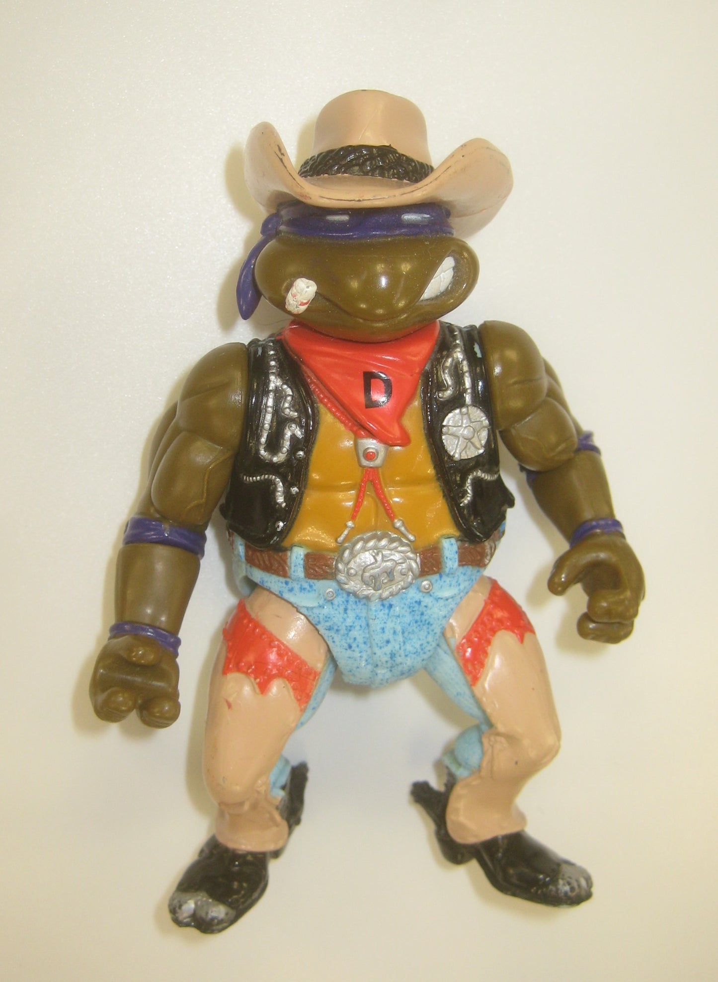 Crazy Cowboy Don 1992 TMNT Figure Wacky Wild West Donatello Ninja Turtles