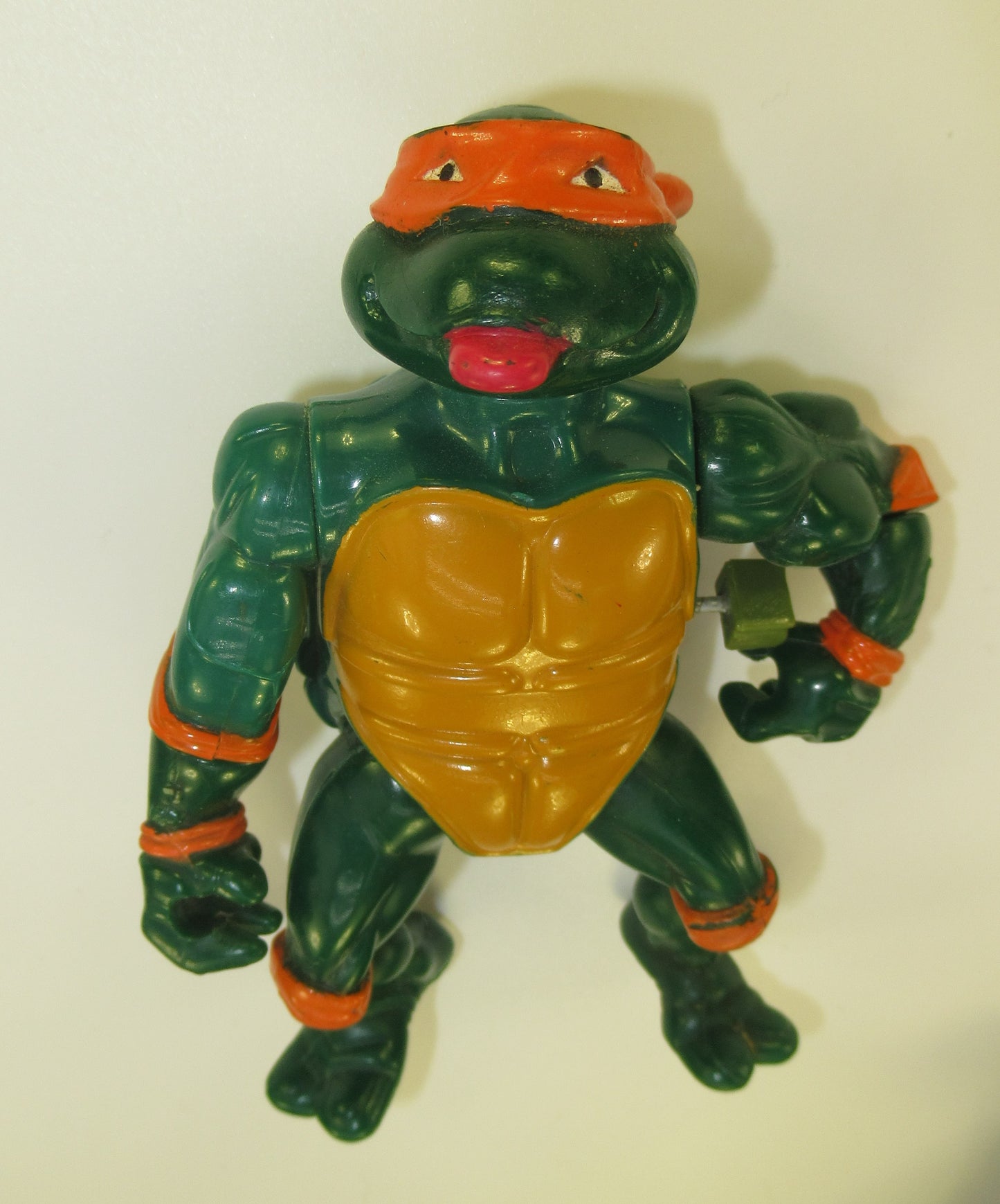 Lot of 3 Vintage TMNT Figures Head Dropping Etc. Raph Leo Mike Ninja Turtles